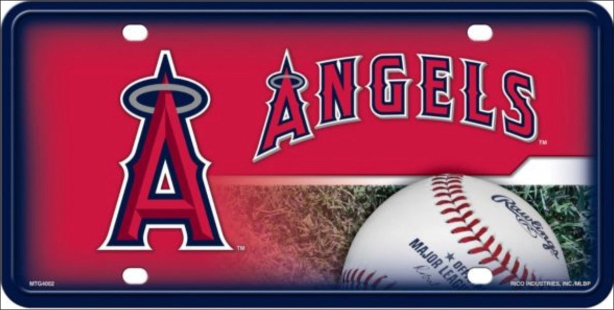 Anaheim Angels Metal Novelty License Plate