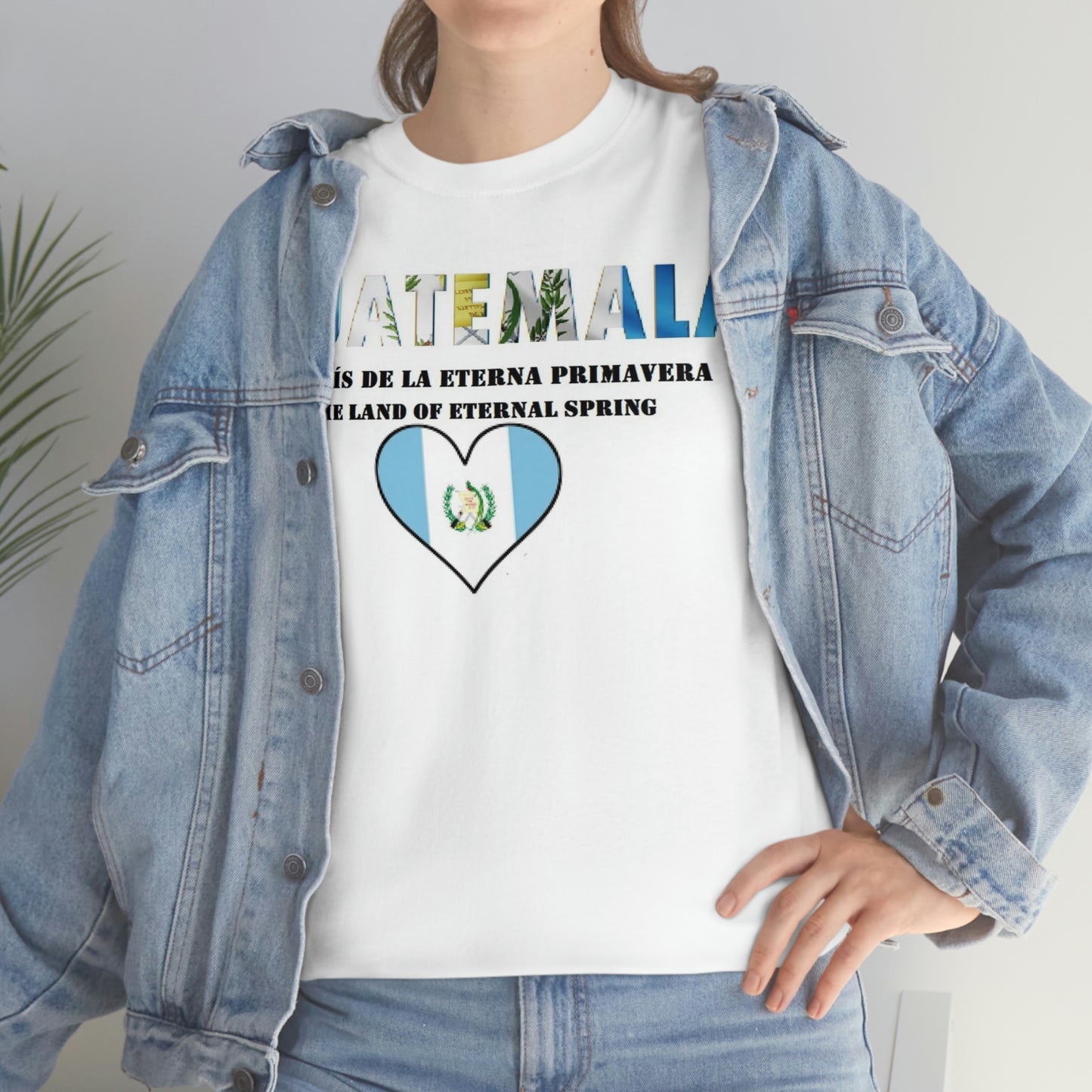 Guatemala The Land of Eternal Spring  / El País de la Eterna Primavera Unisex Heavy Cotton Tee
