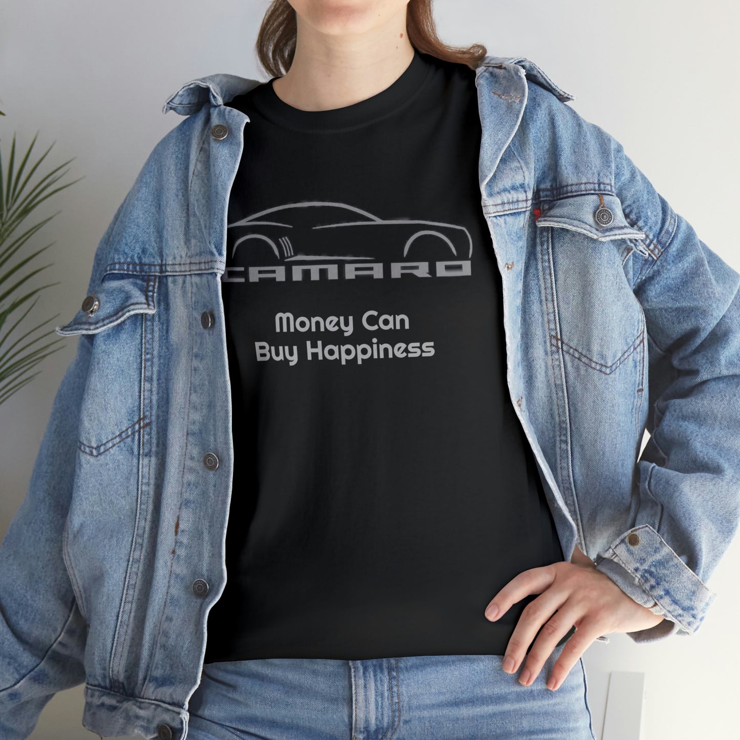 Camaro Money Can Buy Happiness Unisex Heavy Cotton Tee