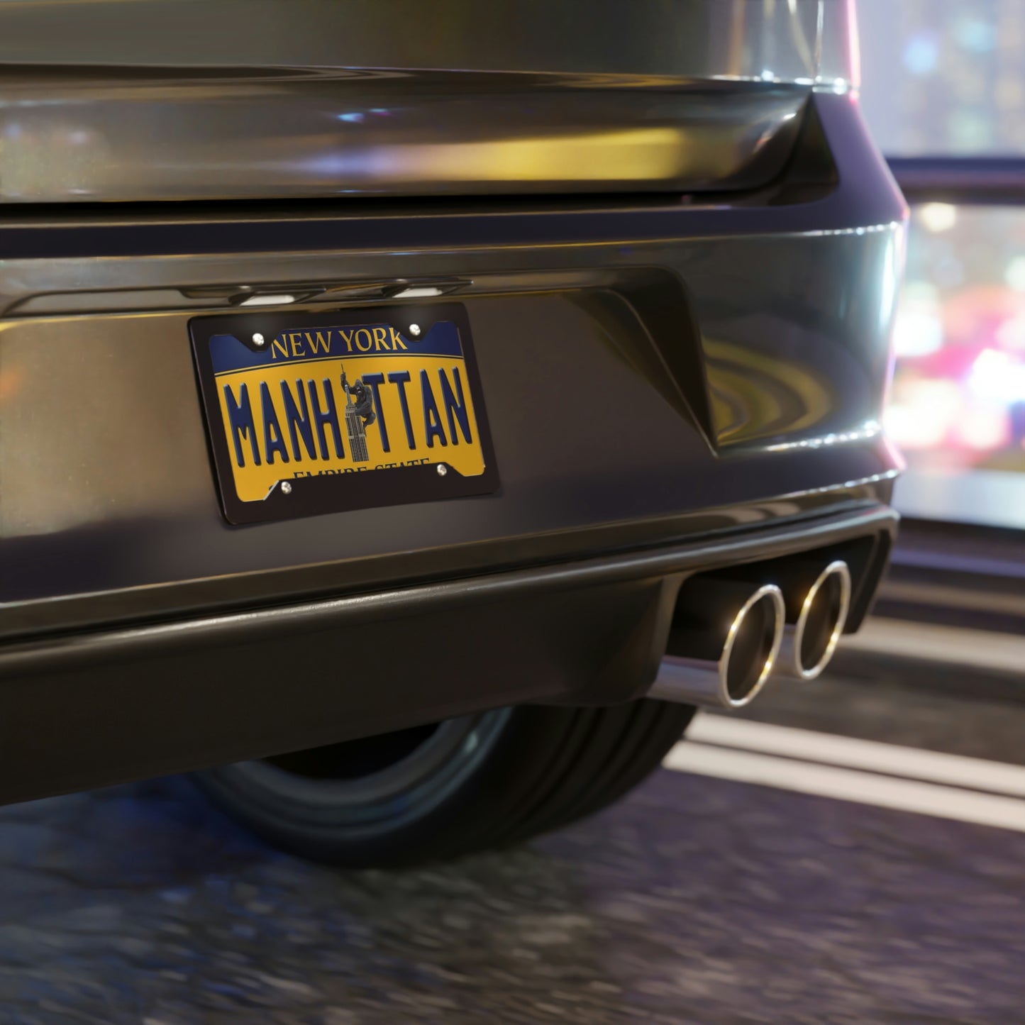 Kong Does Manhattan Vanity License Plate