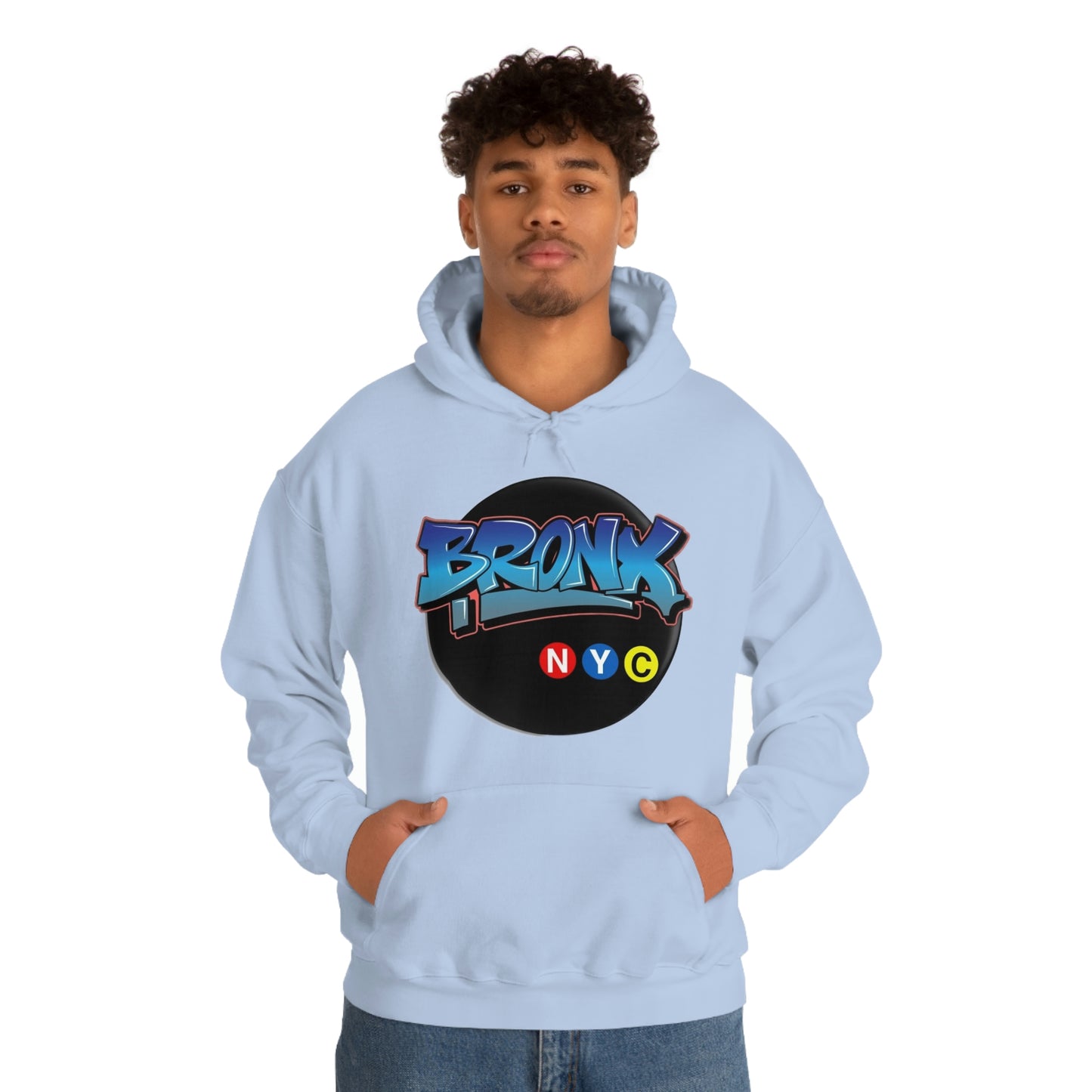 Bronx Graffiti Style Unisex Heavy Blend Hooded Sweatshirt