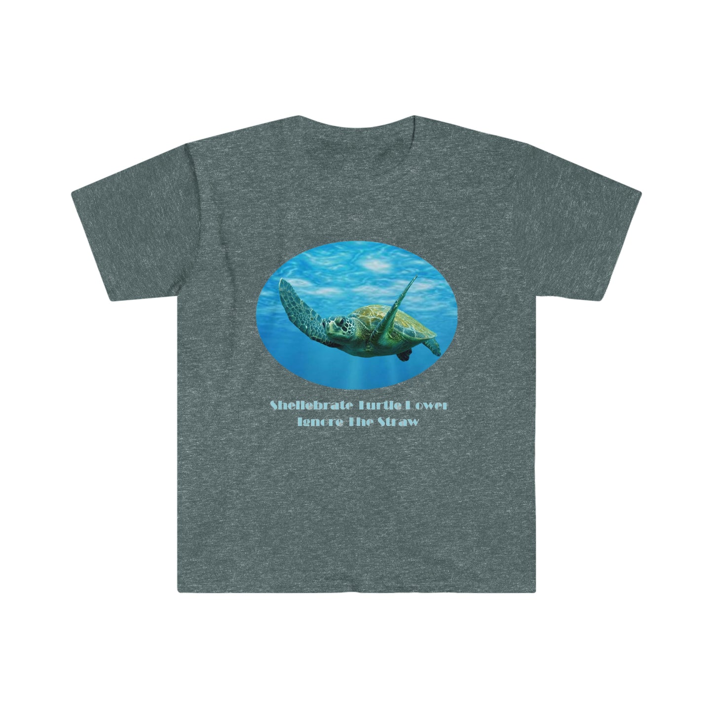 Shellebrate Turtle Power Unisex Softstyle T-Shirt