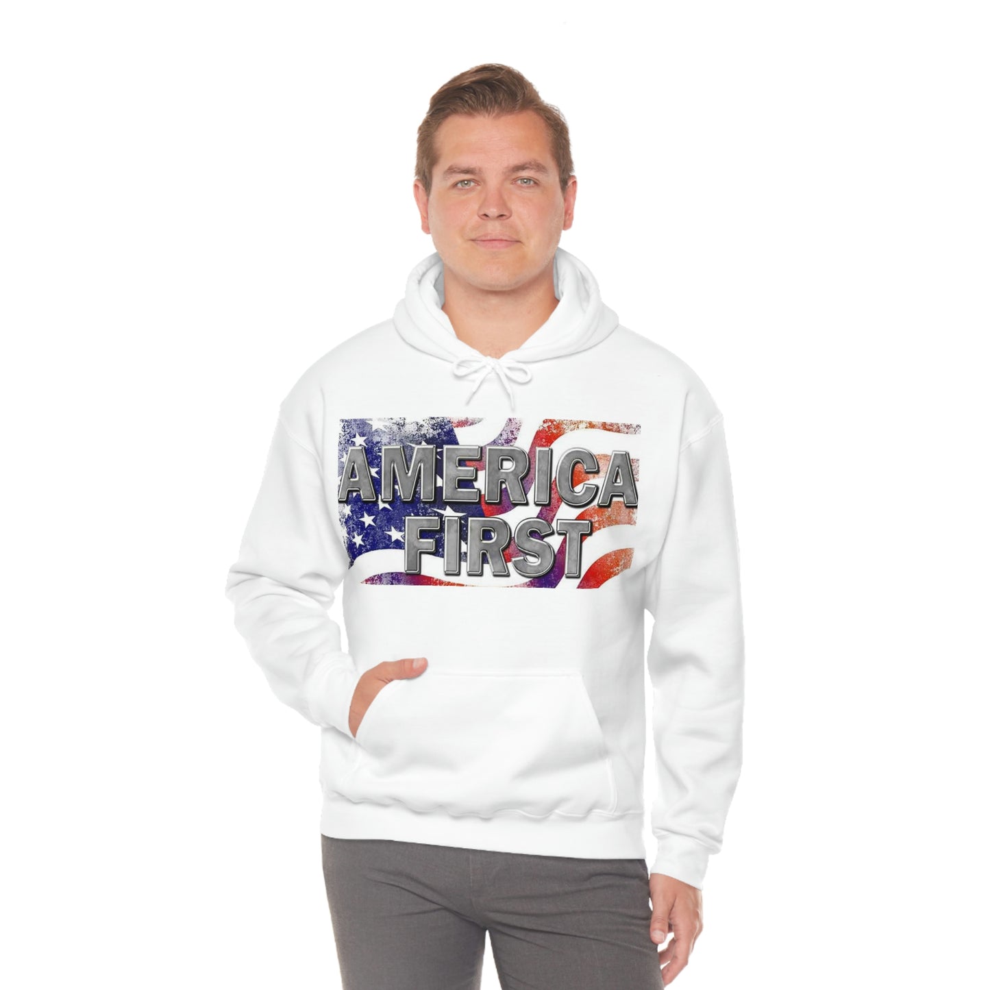 America First Unisex Heavy Blend™ Hooded Sweatshirt