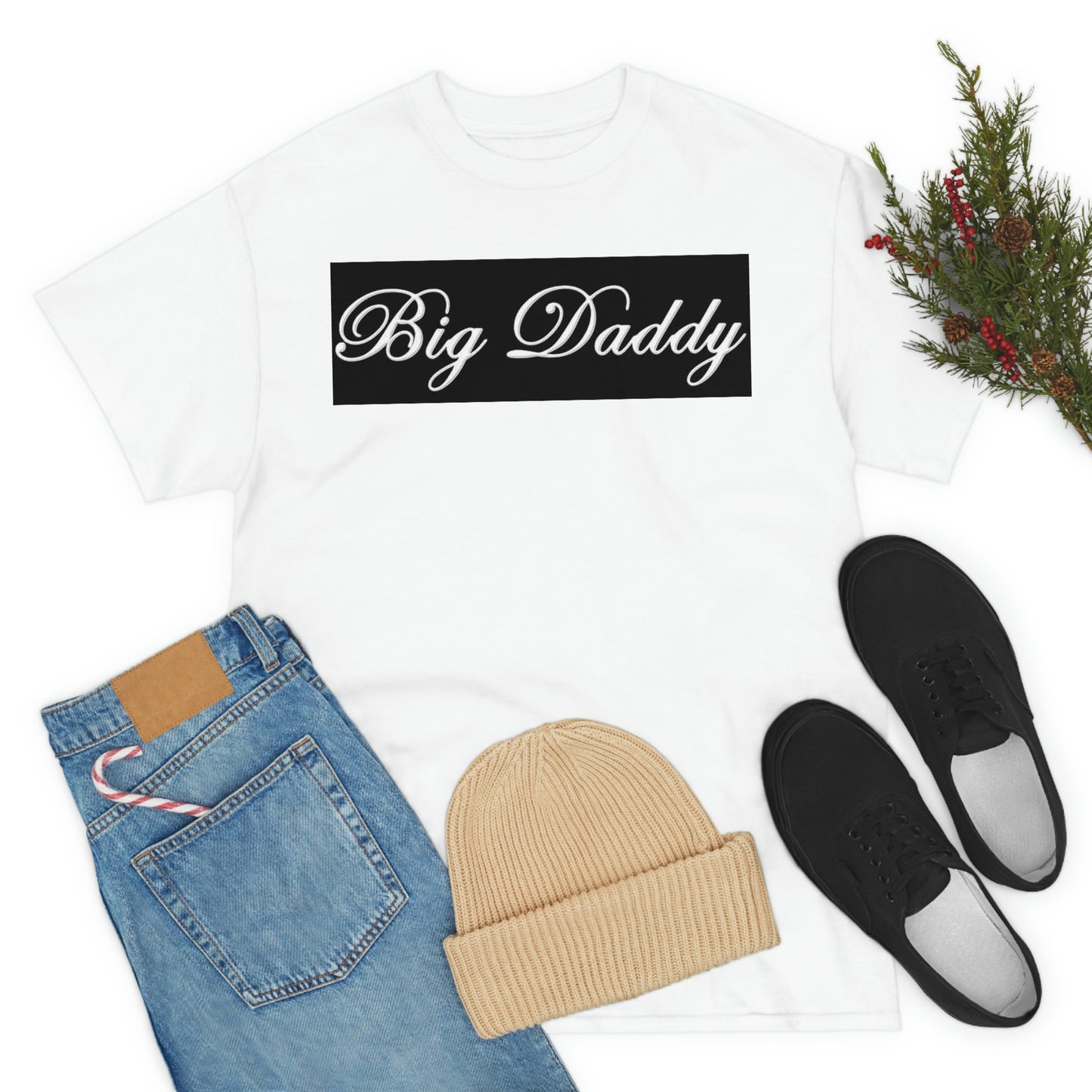 Big Daddy Unisex Heavy Black Cotton Tee
