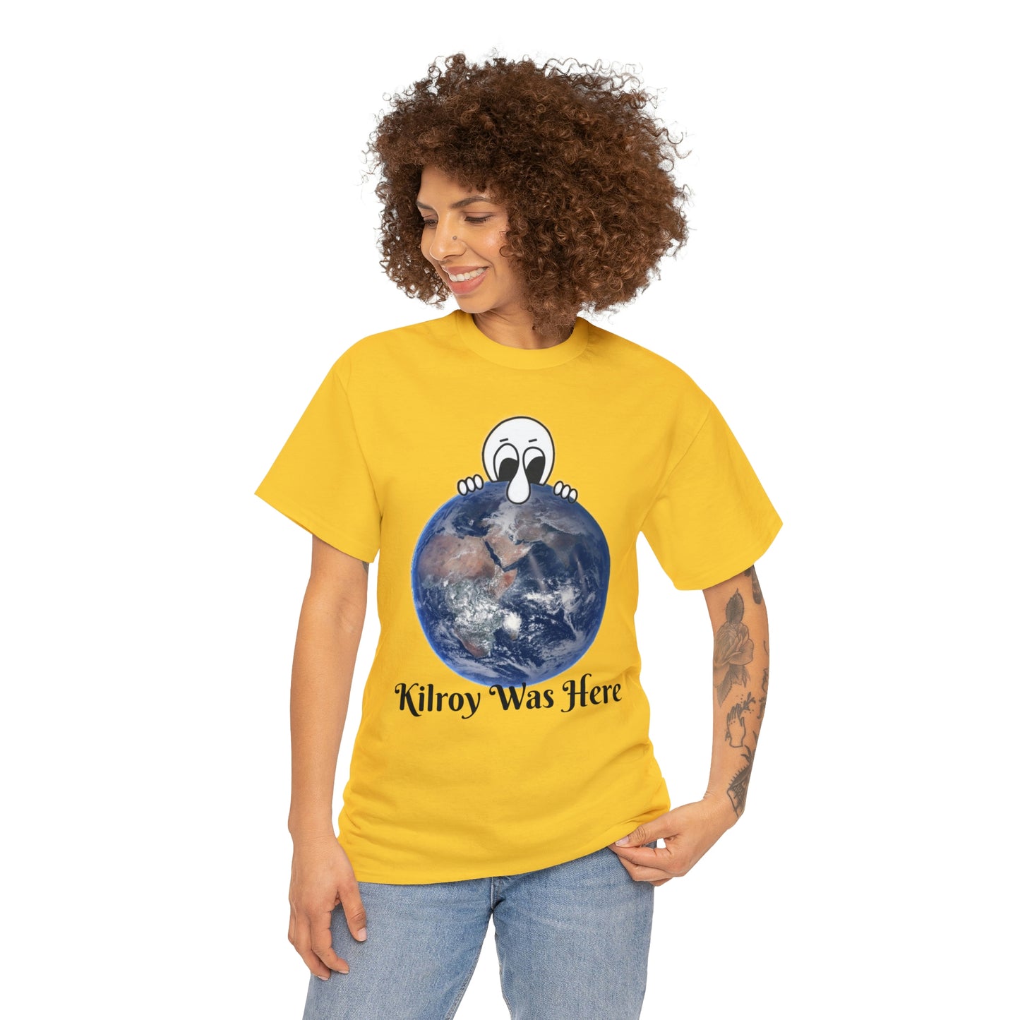 Kilroy Was Here Unisex Heavy Cotton Tee