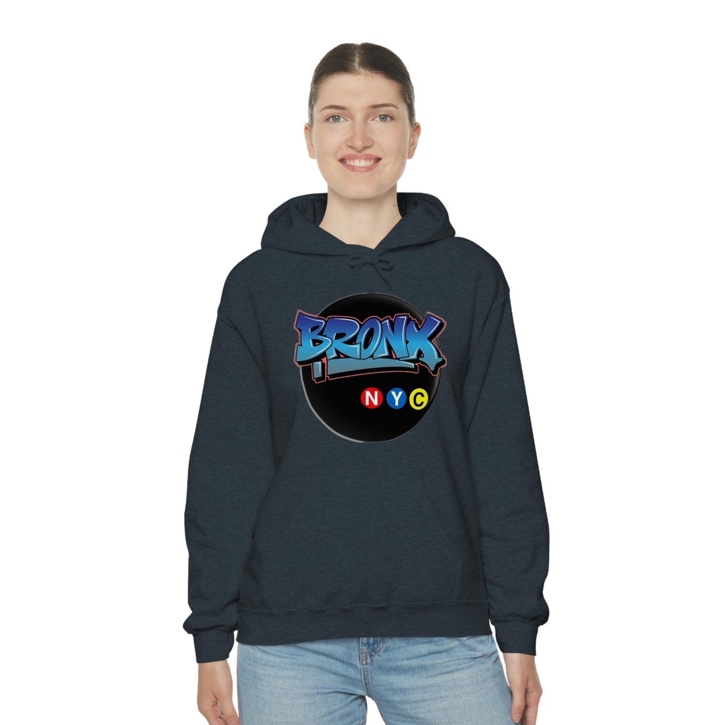 Bronx Graffiti Style Unisex Heavy Blend Hooded Sweatshirt