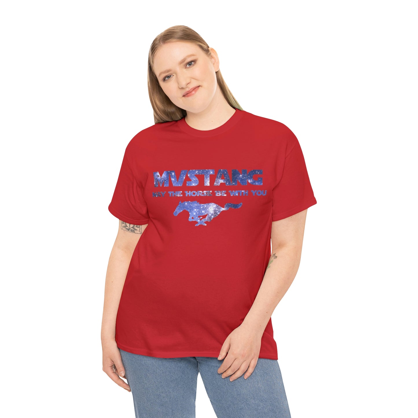 Mustang - May The Horse Be With You Unisex Heavy Cotton Tee