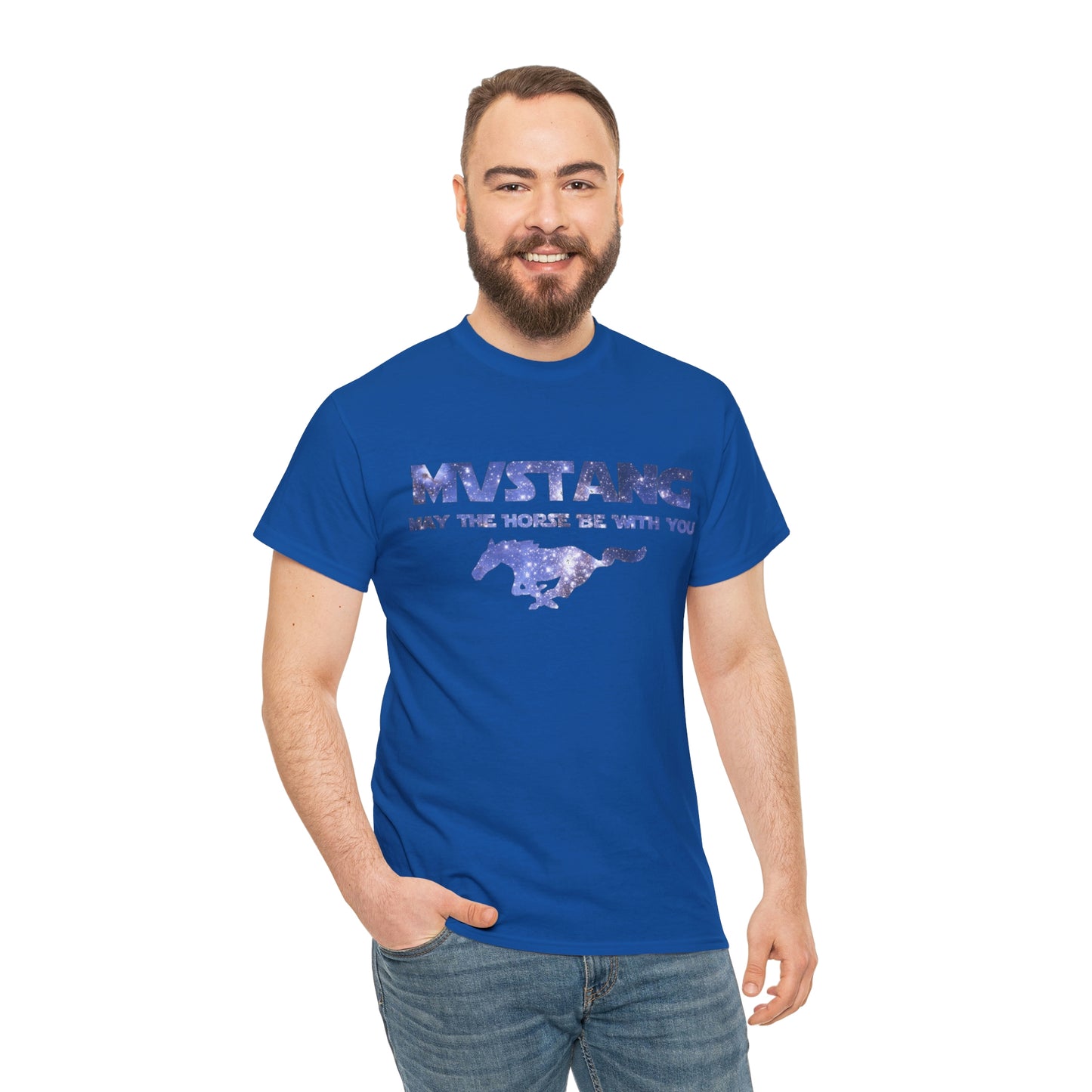 Mustang - May The Horse Be With You Unisex Heavy Cotton Tee