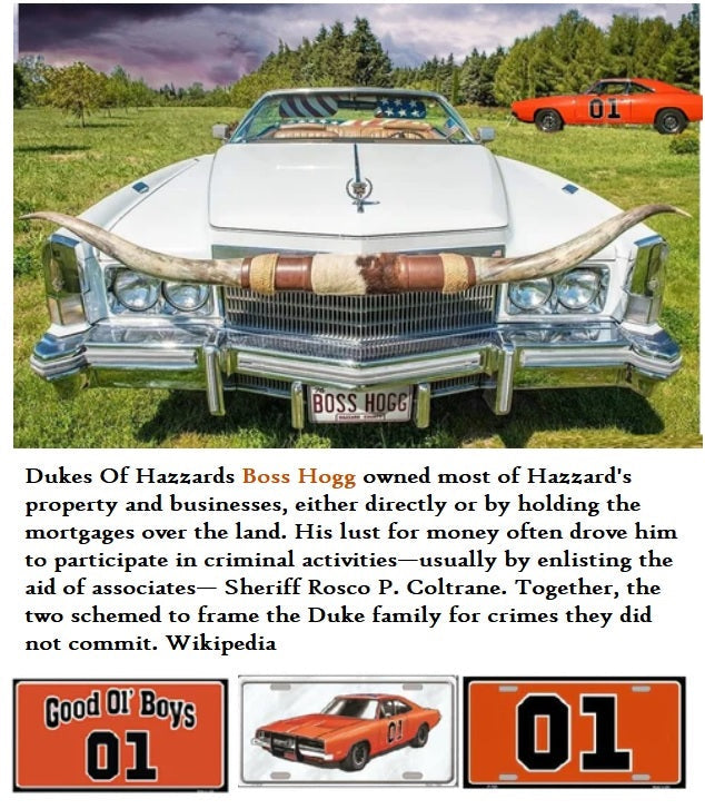 Boss Hogg Dukes Of Hazard Infographic