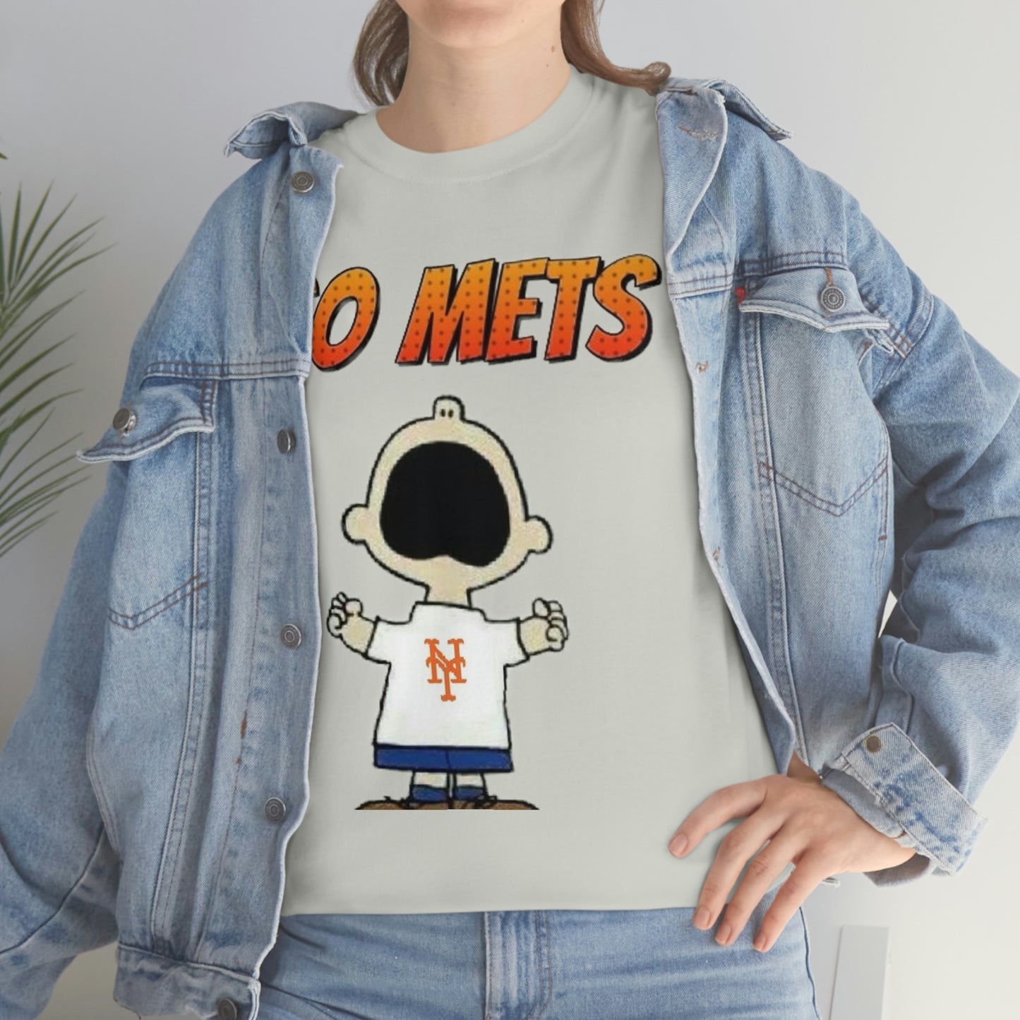 Go Mets Unisex Heavy Cotton Tee