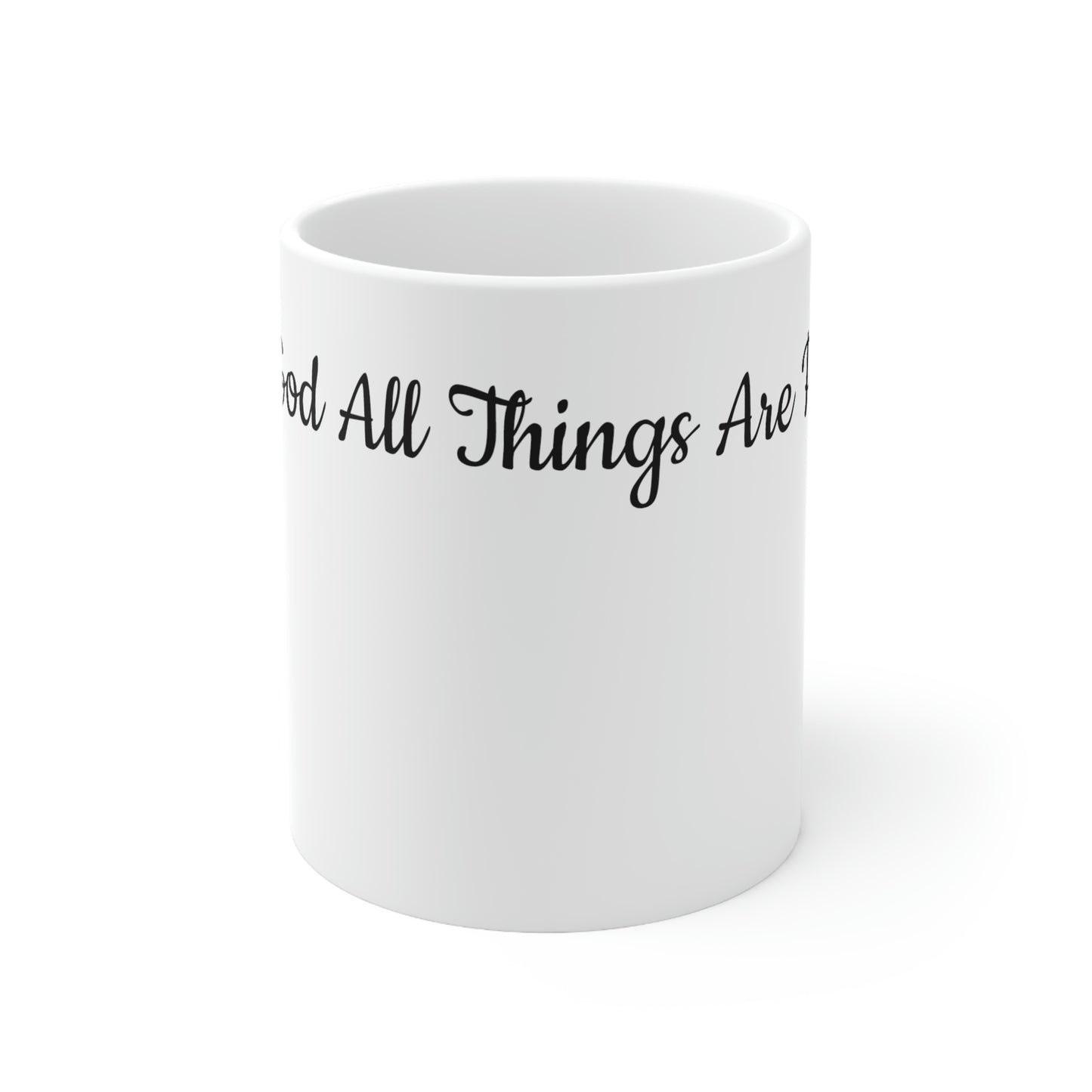 With God All Things Are Possible Ceramic Mug 11oz
