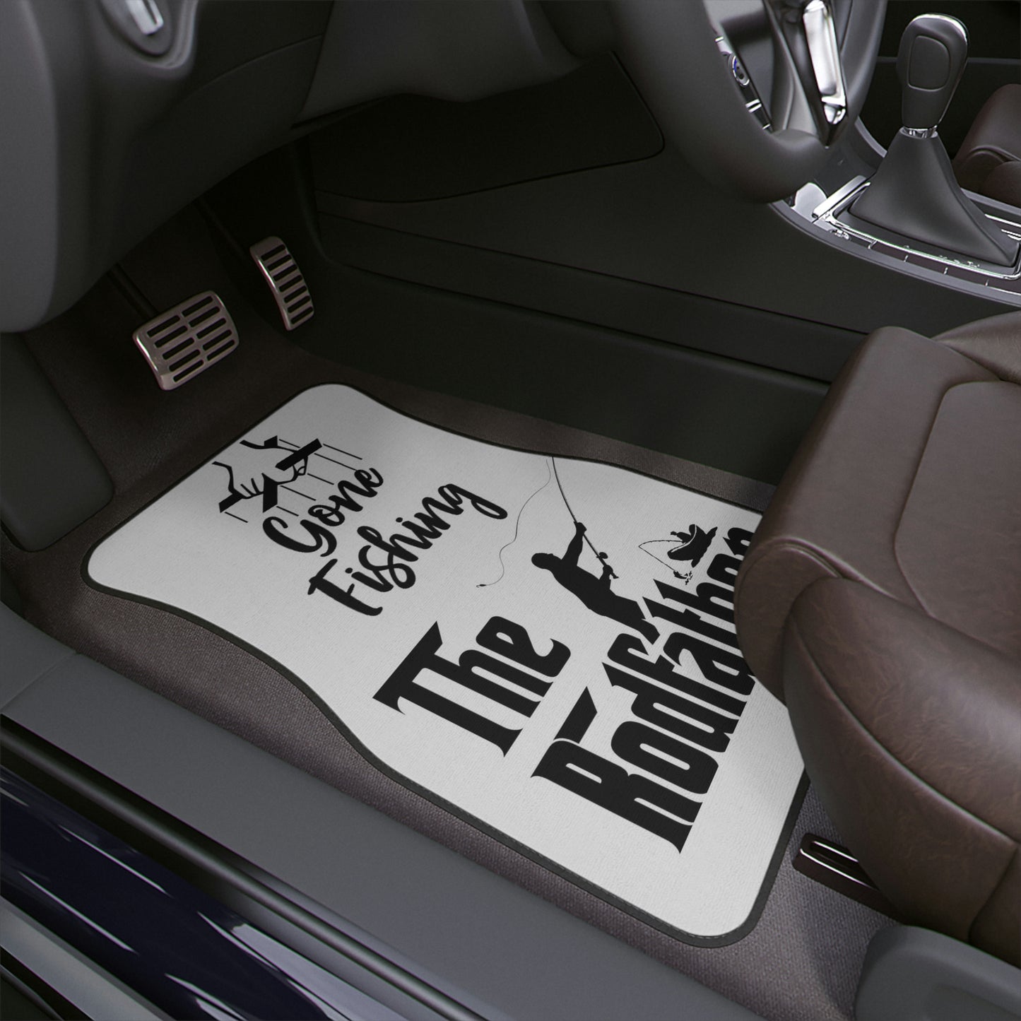 Gone Fishing Godfather Parody Car Floor Mats, 1pc