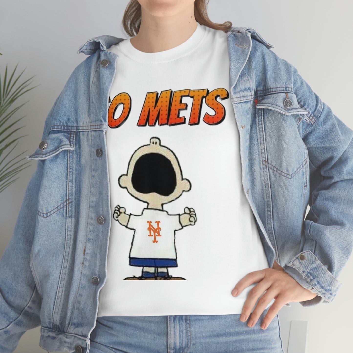 Go Mets Unisex Heavy Cotton Tee