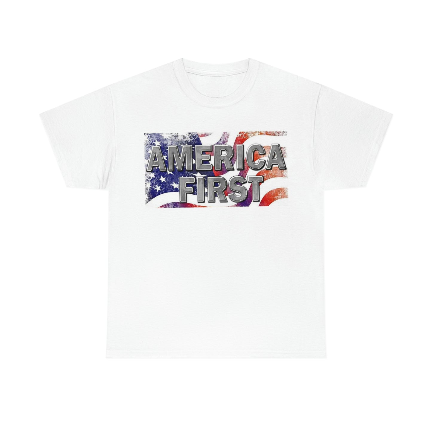 America First Unisex Heavy Cotton Tee Shirt