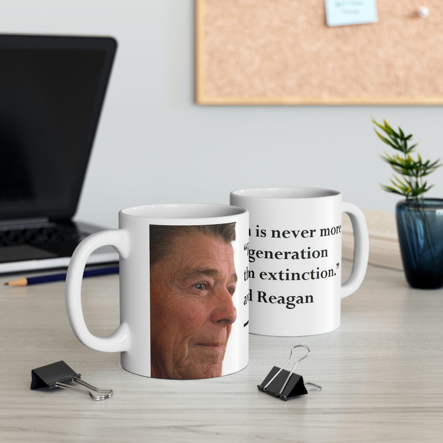 In Context Ronald Reagan Collection Ceramic Mug  Freedom Quote