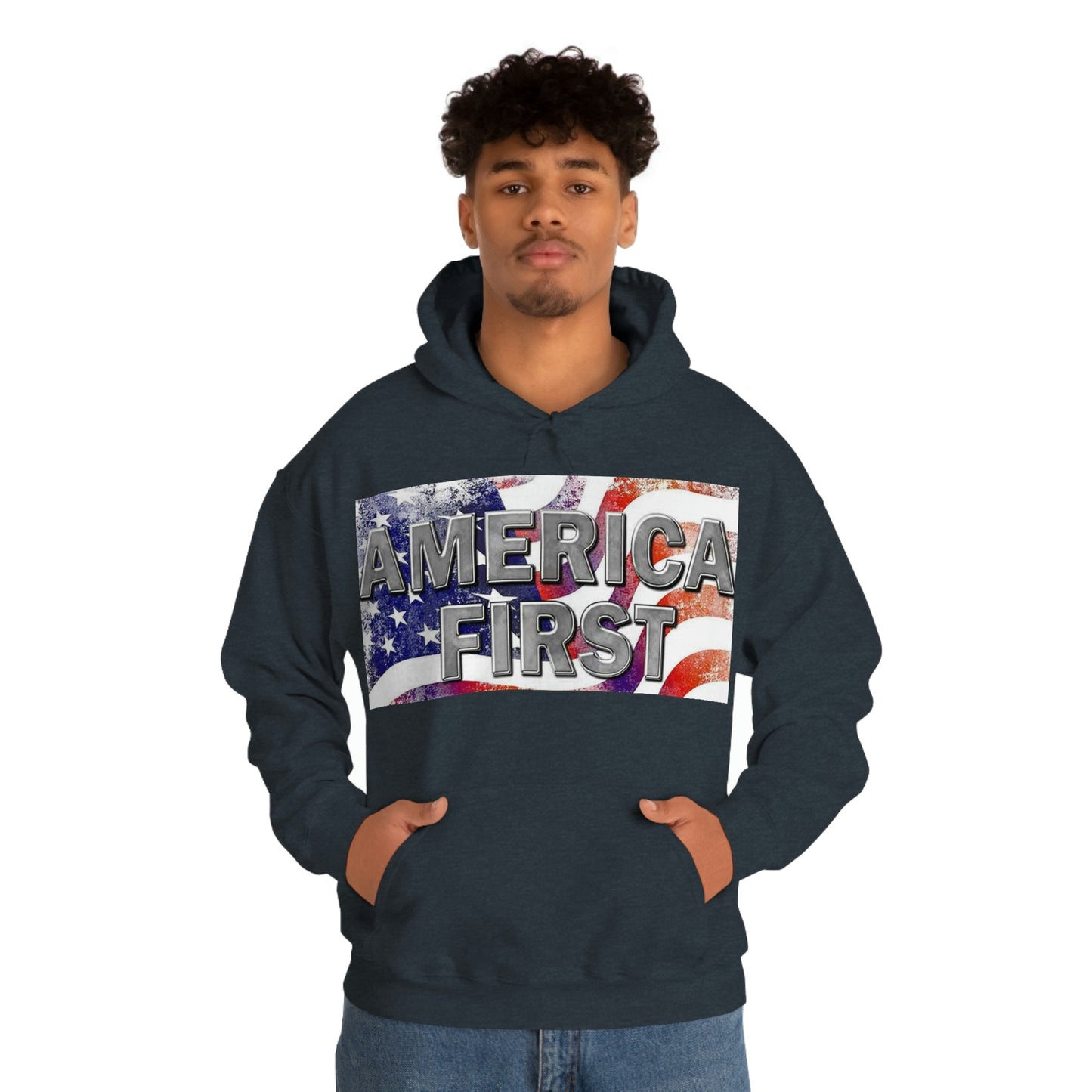 America First Unisex Heavy Blend™ Hooded Sweatshirt