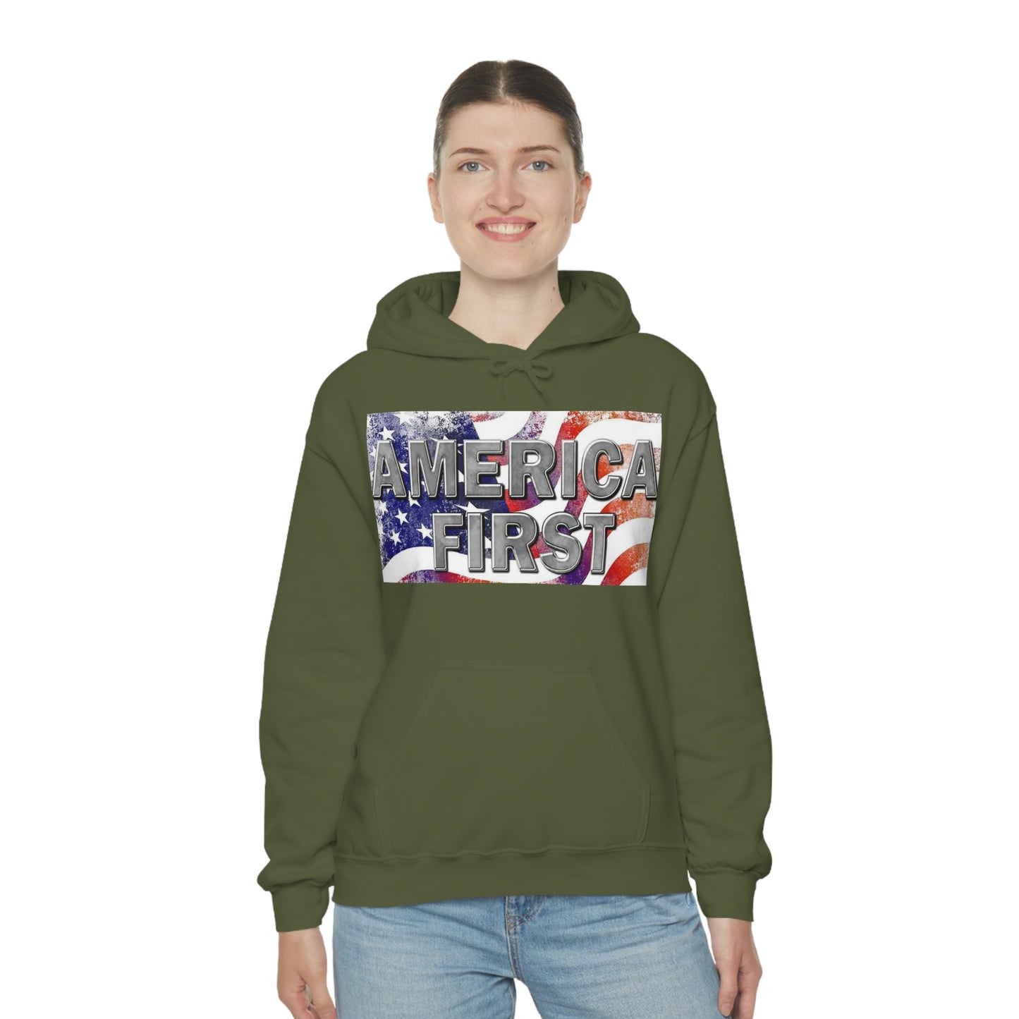 America First Unisex Heavy Blend™ Hooded Sweatshirt