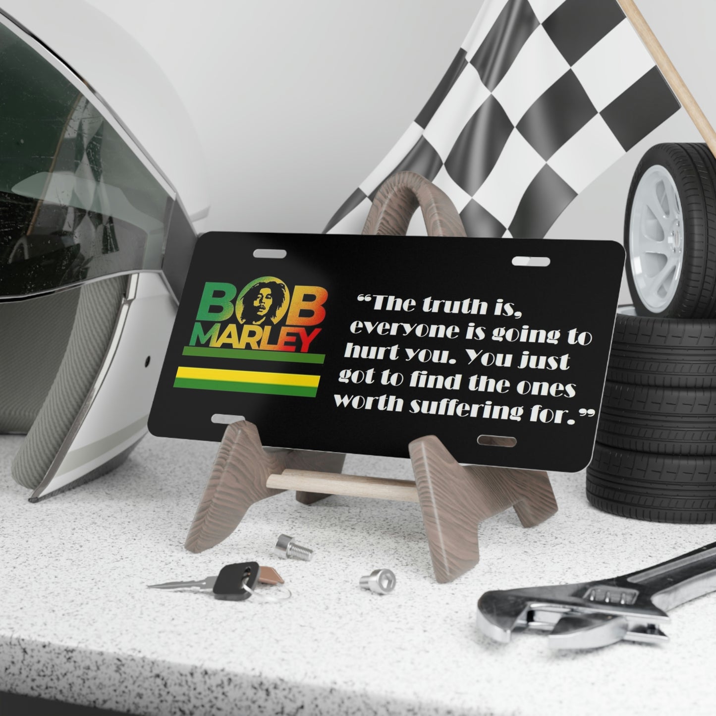 Bob Marley ''Ones Worth Suffering For ' Vanity License Plate