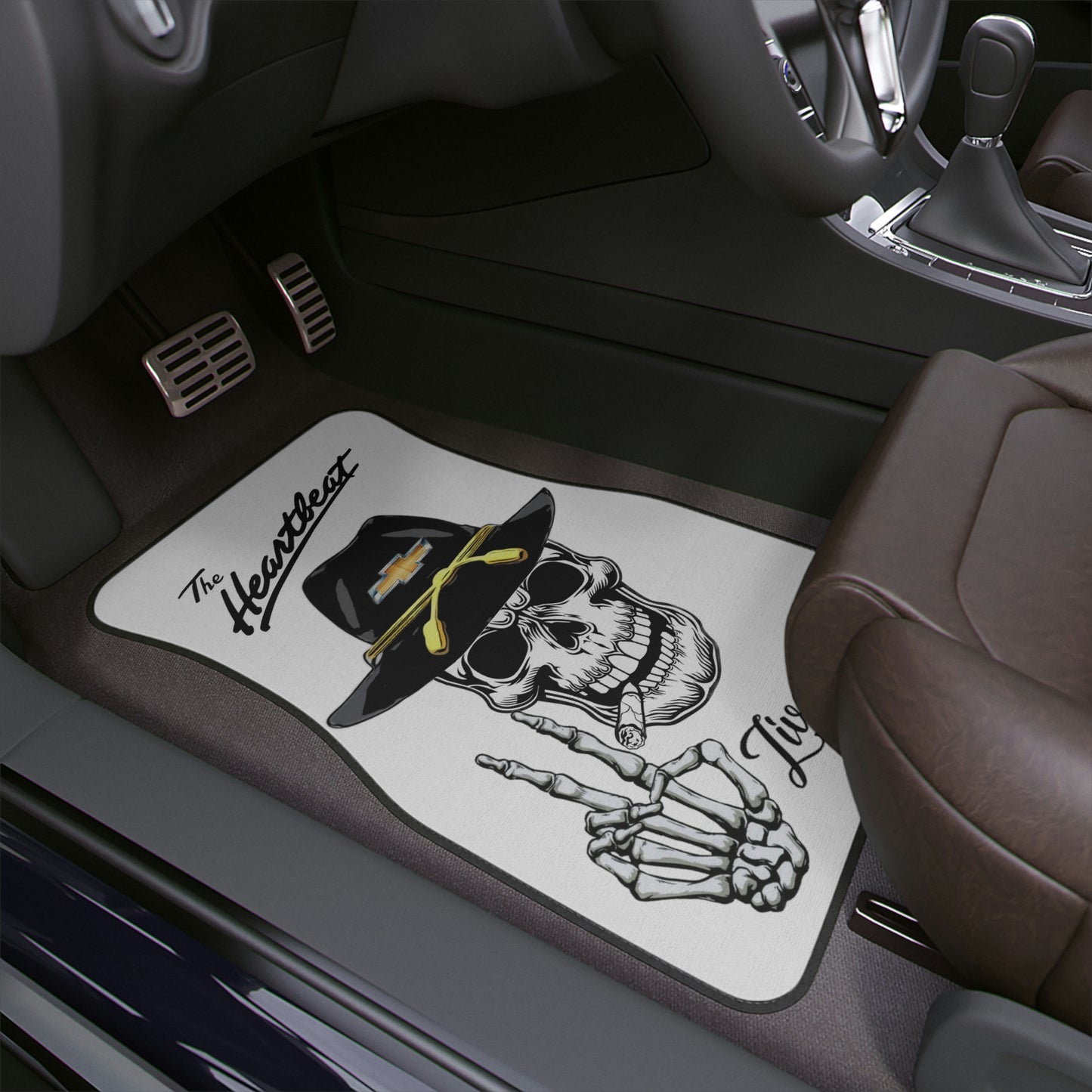 Chevy Heartbeat Car Floor Mats, 1pc