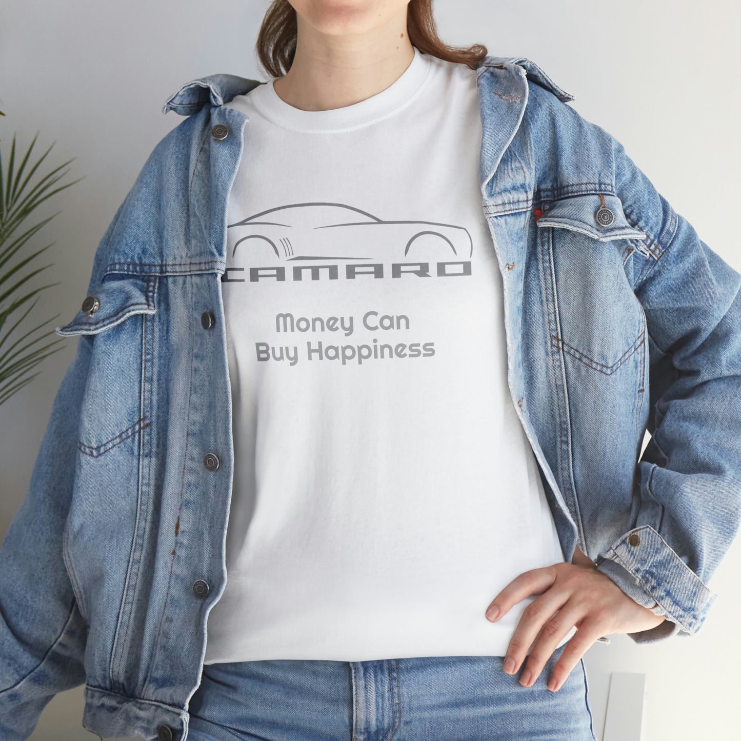 Camaro Money Can Buy Happiness Unisex Heavy Cotton Tee