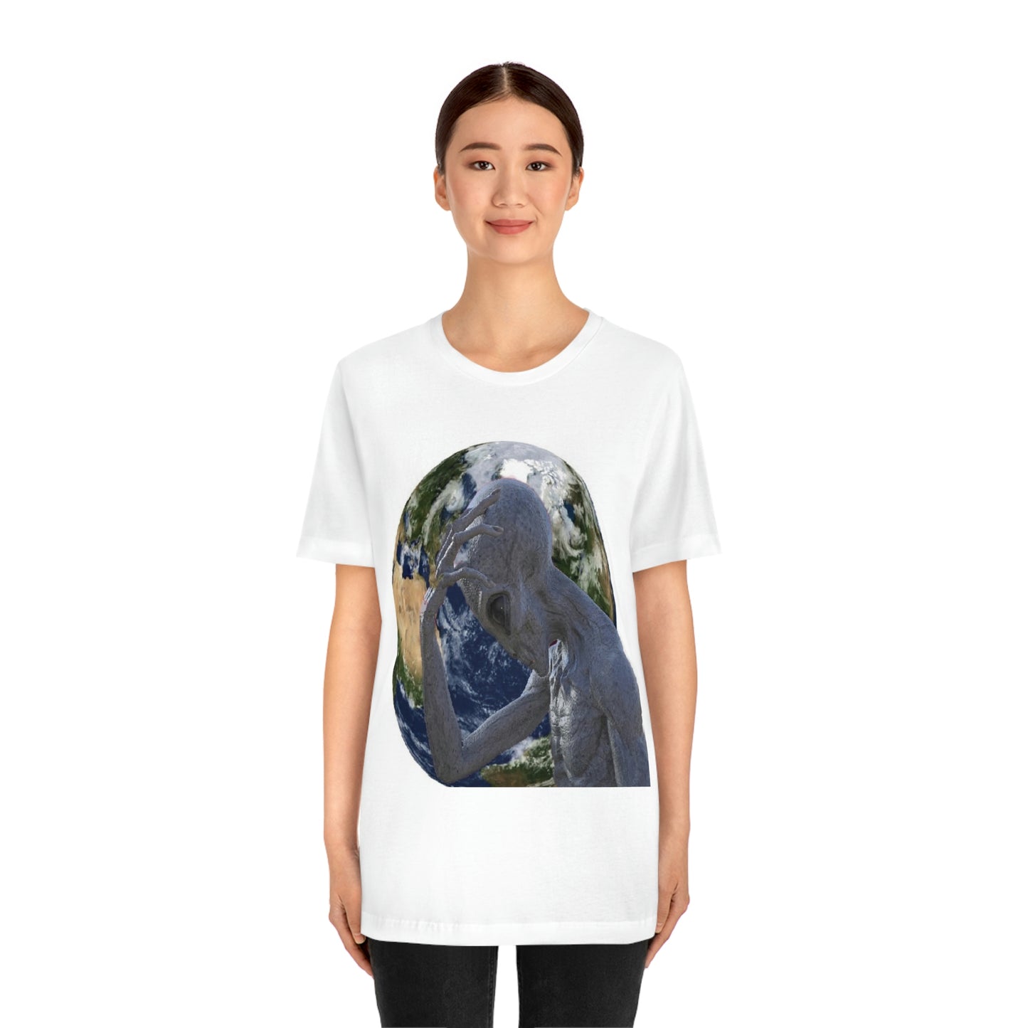 Alien Head Smack Unisex Jersey Short Sleeve Tee