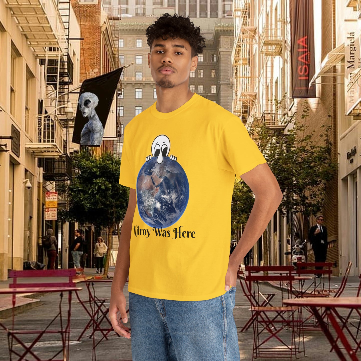 Kilroy Was Here Unisex Heavy Cotton Tee