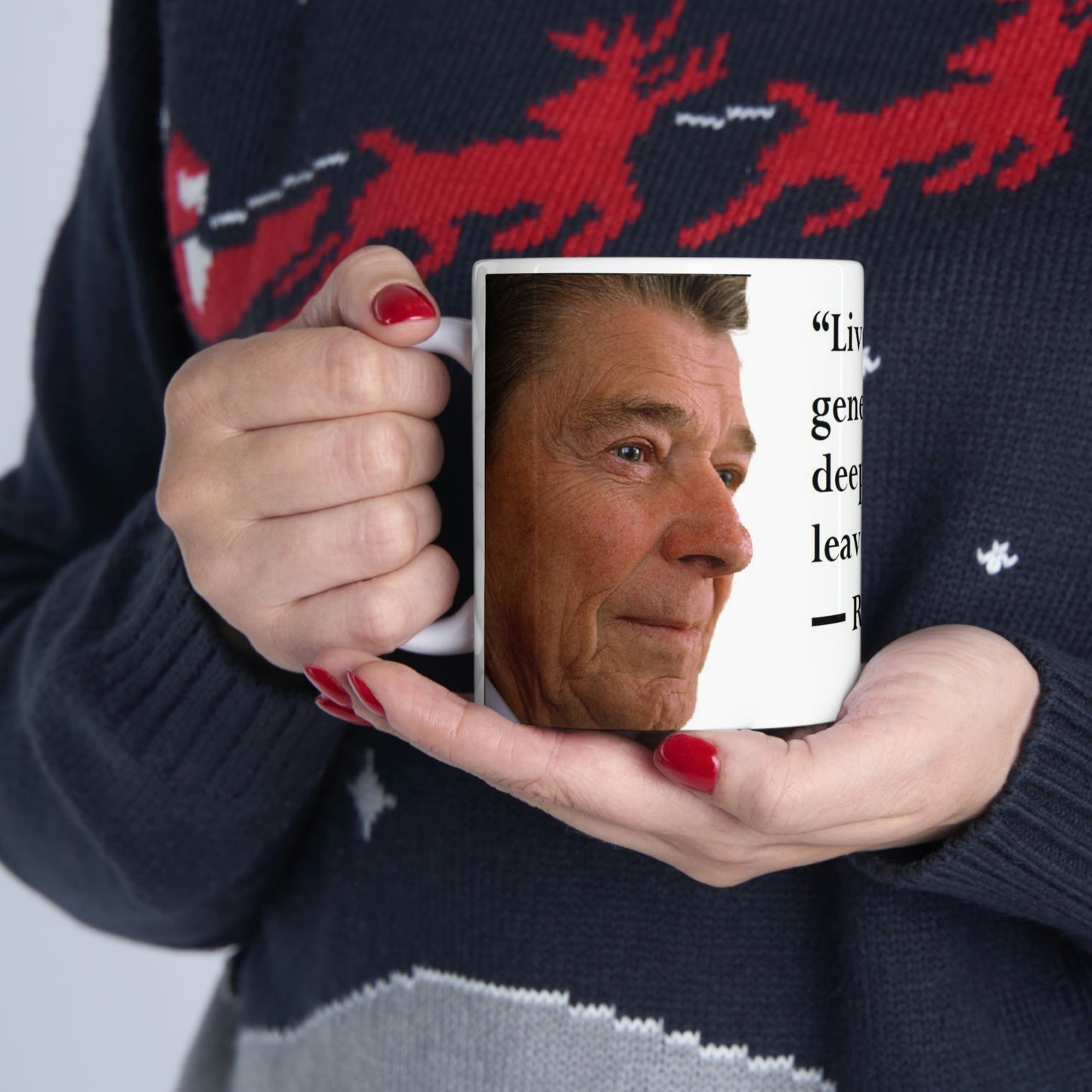 Ronald Reagan Collection Live simply, love generously Ceramic Mug 11oz