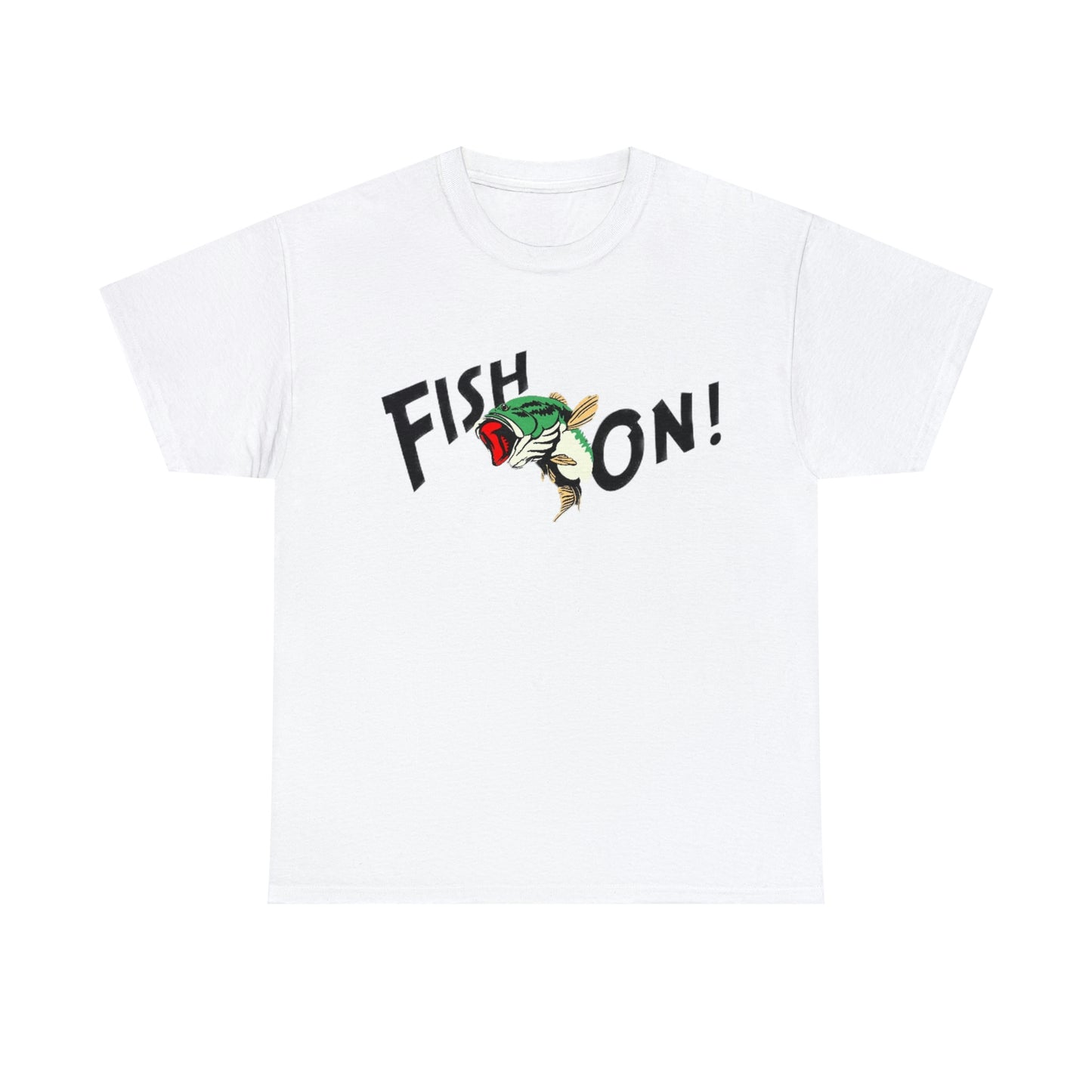White Fish On Unisex Heavy Cotton Tee
