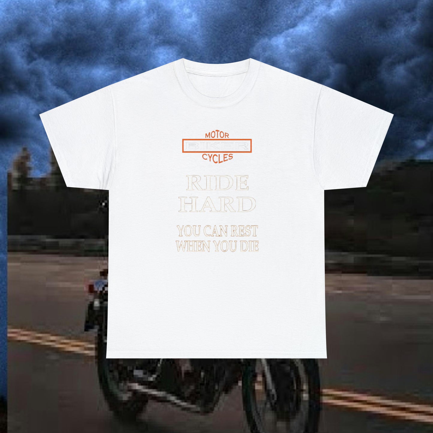 Ride Hard Bikers Unisex Heavy Cotton Tee Shirt