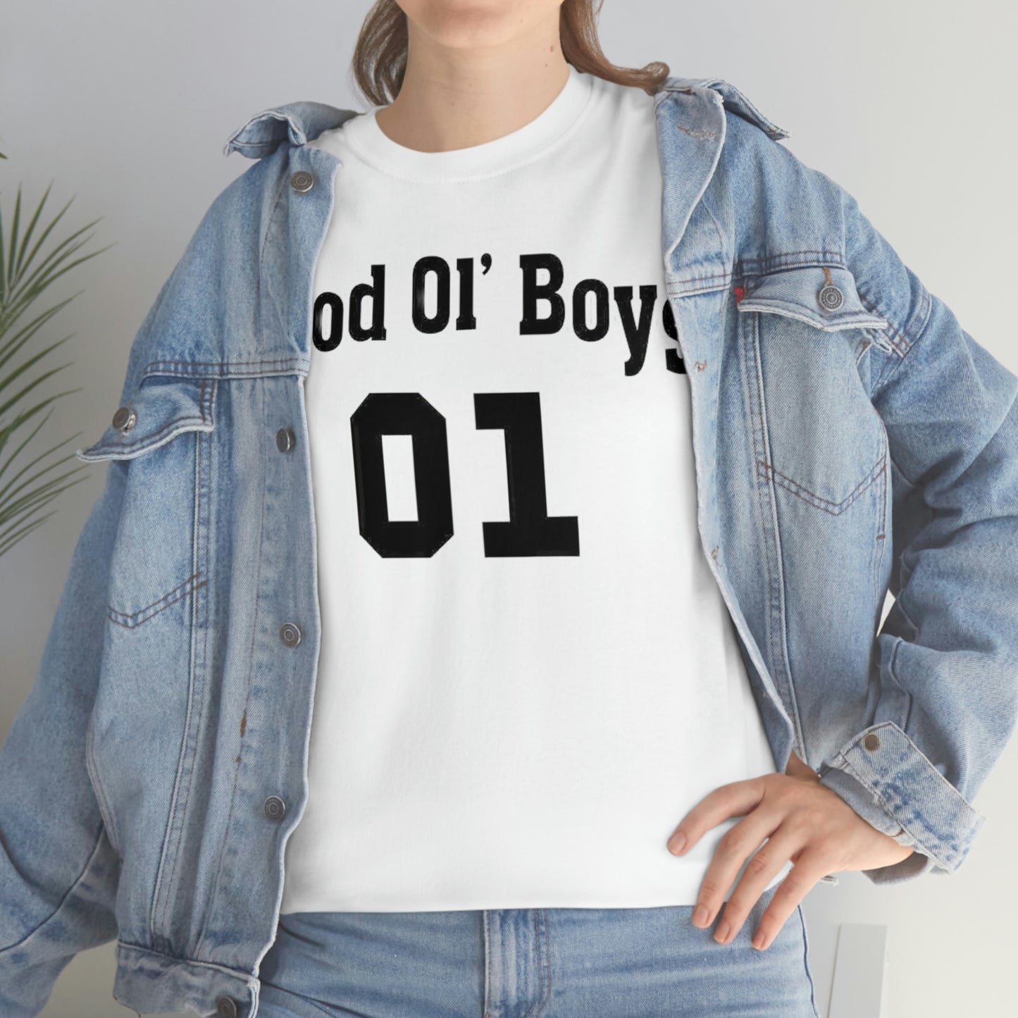 Good Old Boys Unisex Heavy White Cotton Tee