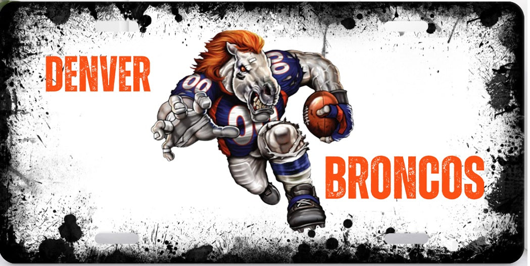 Denver Broncos Premium License Plate