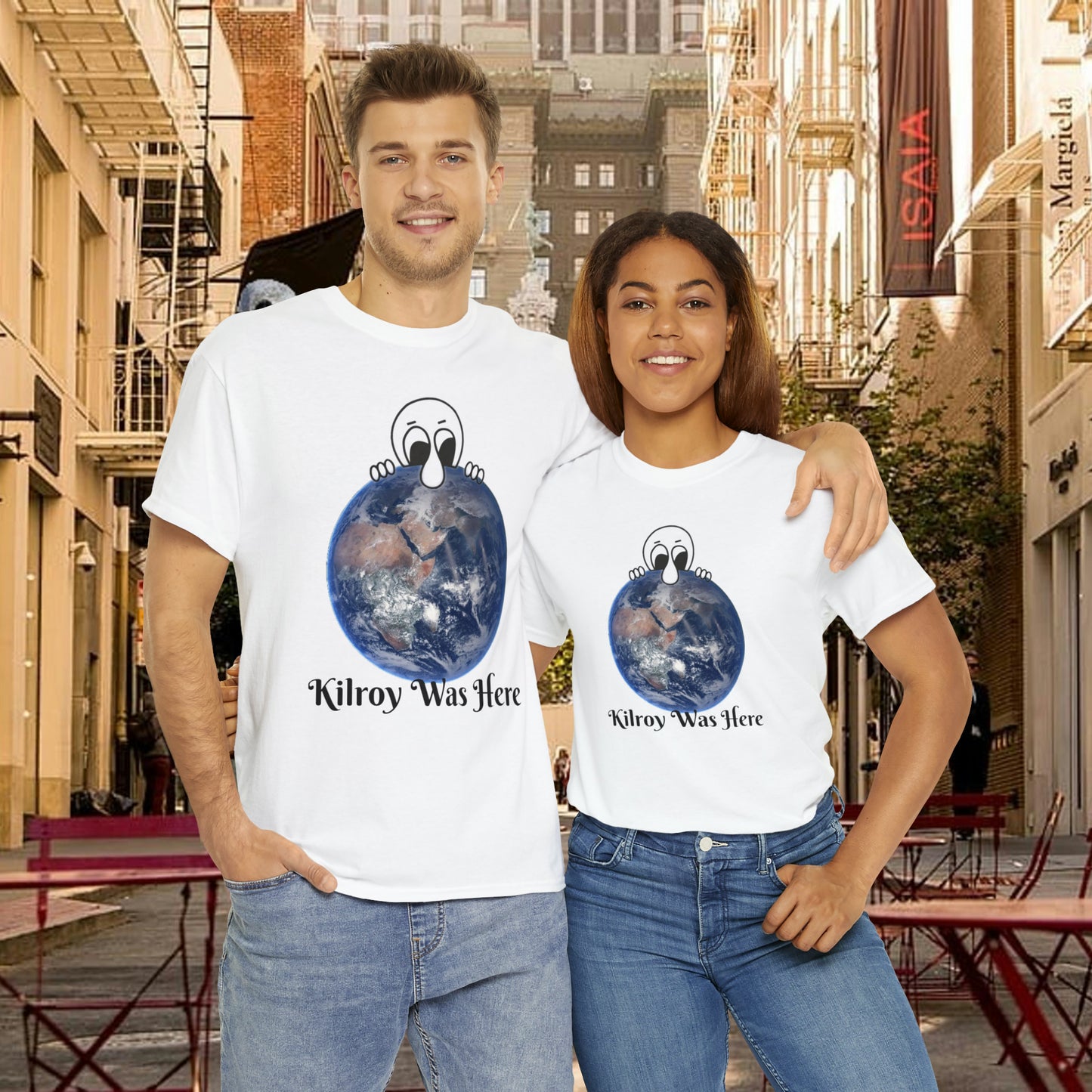 Kilroy Was Here Unisex Heavy Cotton Tee