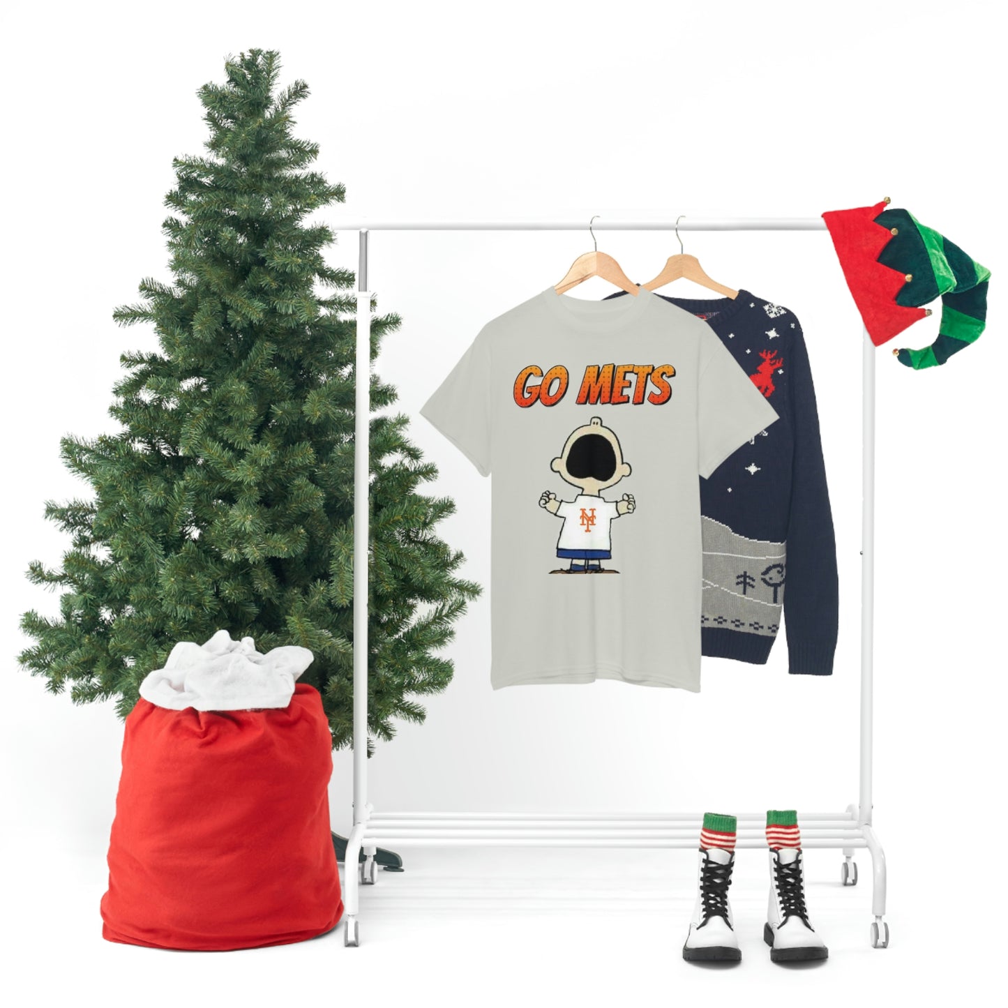 Go Mets Unisex Heavy Cotton Tee