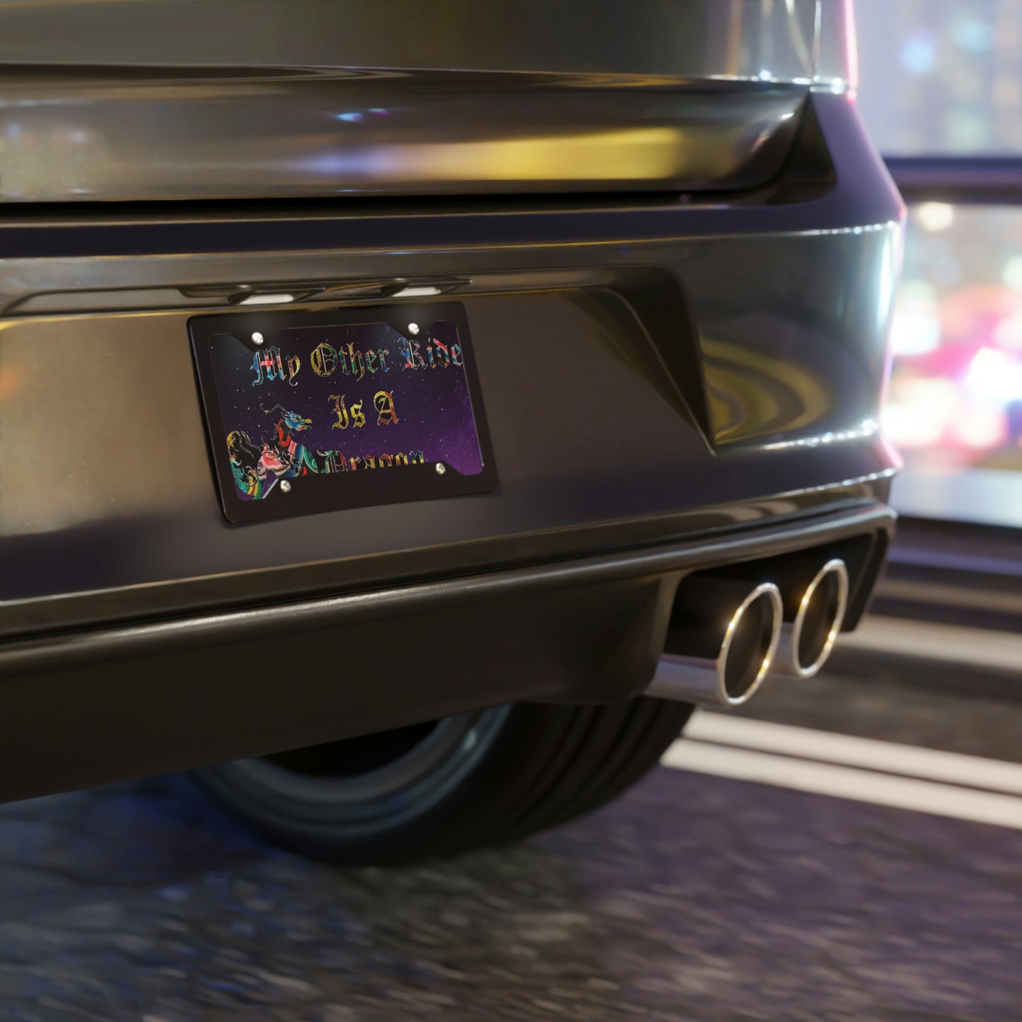 My Other Ride Is A Dragon Vanity Plate