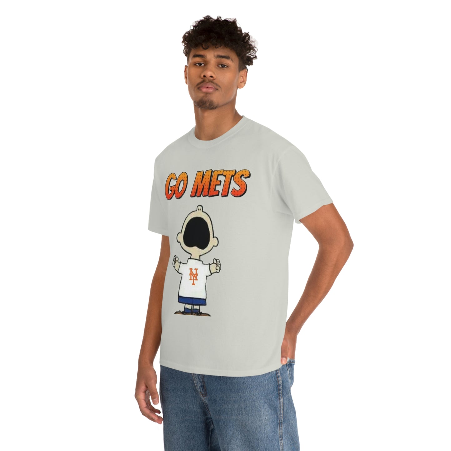 Go Mets Unisex Heavy Cotton Tee