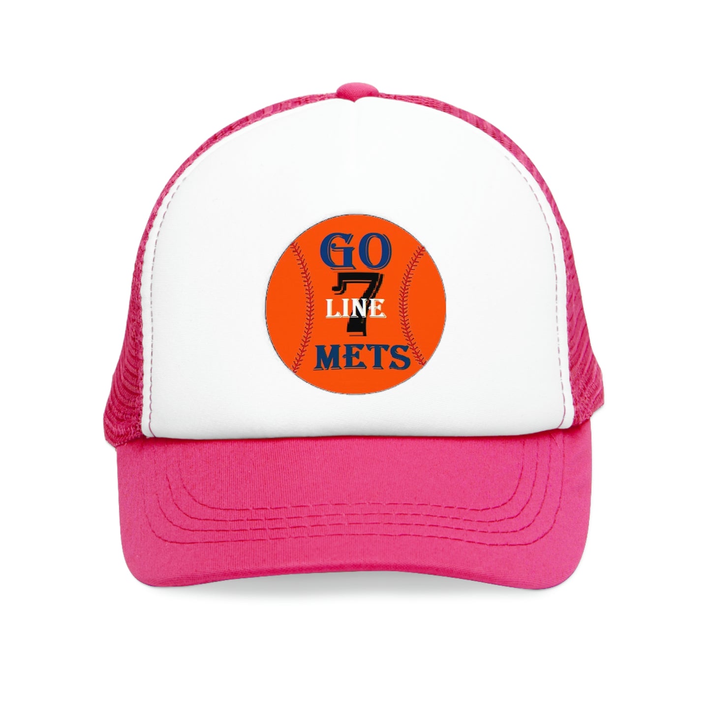 Go Mets - 7 Line Mesh Cap