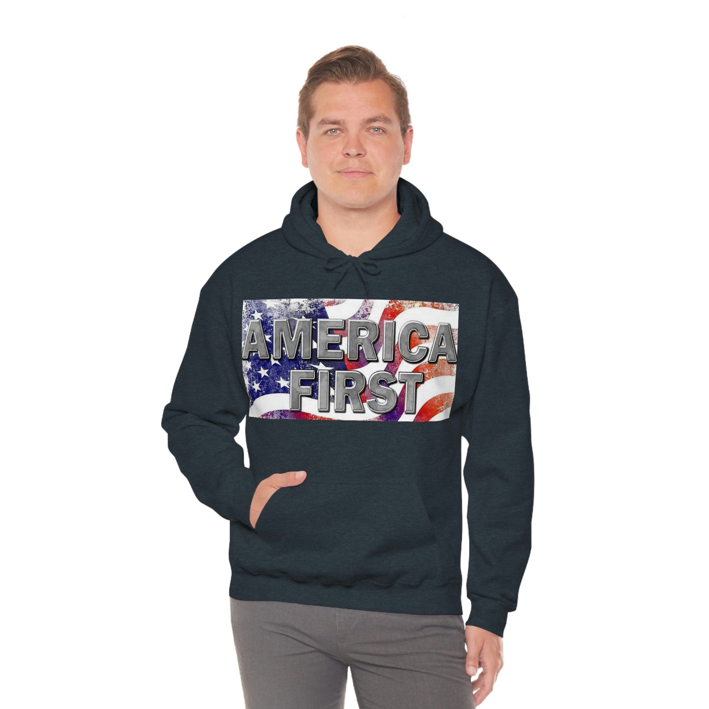 America First Unisex Heavy Blend™ Hooded Sweatshirt