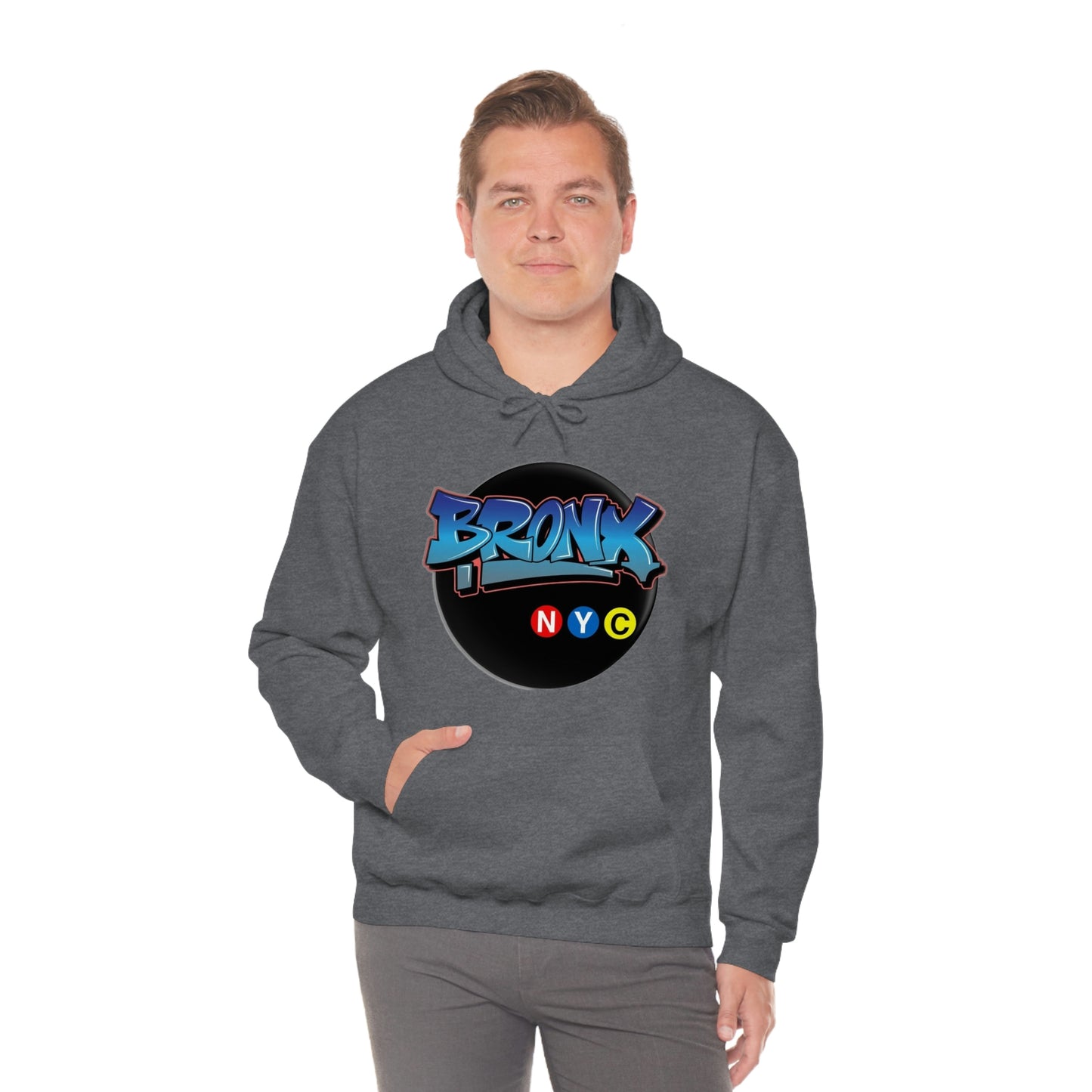 Bronx Graffiti Style Unisex Heavy Blend Hooded Sweatshirt