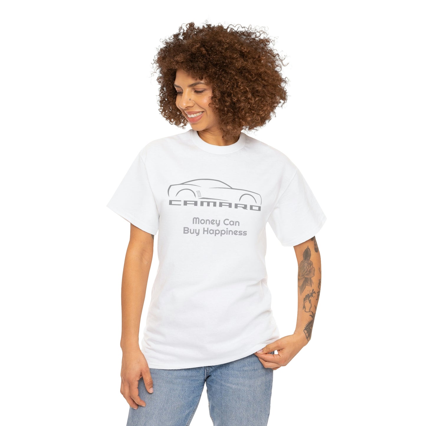 Camaro Money Can Buy Happiness Unisex Heavy Cotton Tee