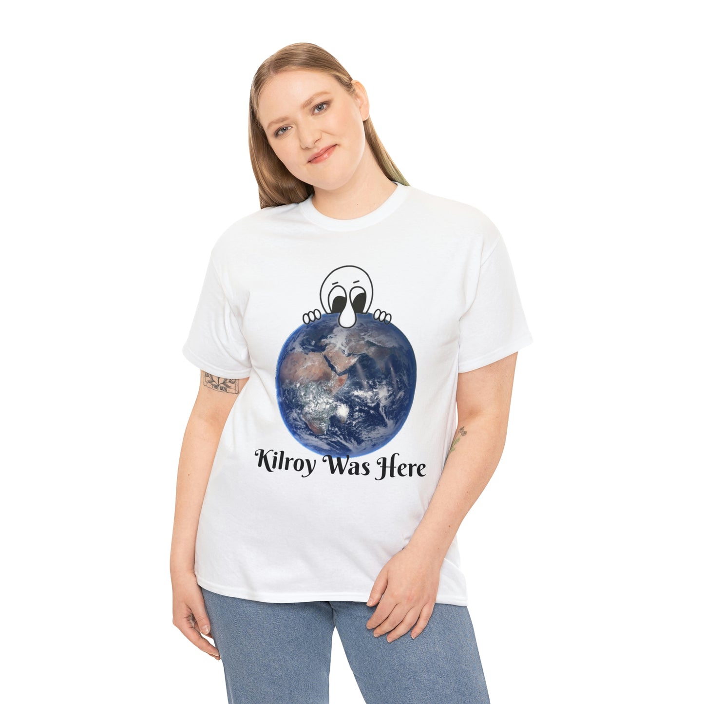 Kilroy Was Here Unisex Heavy Cotton Tee