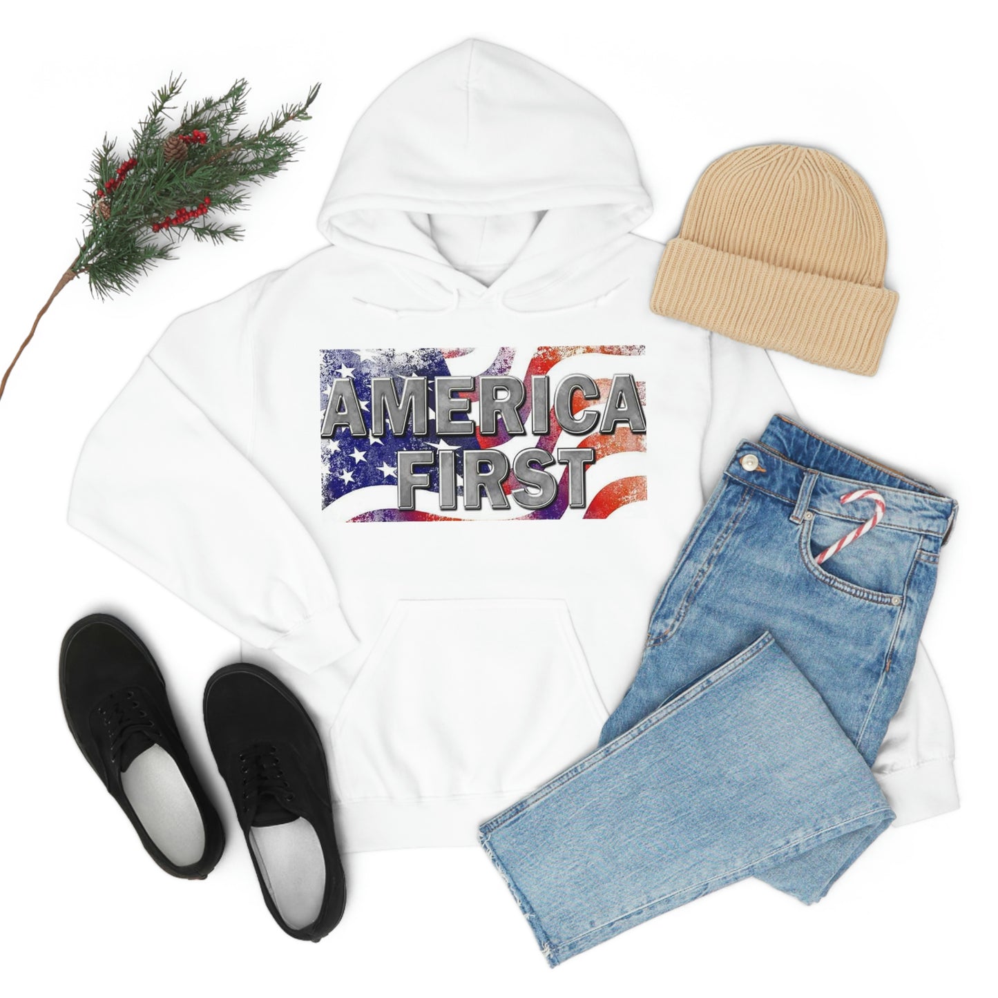 America First Unisex Heavy Blend™ Hooded Sweatshirt