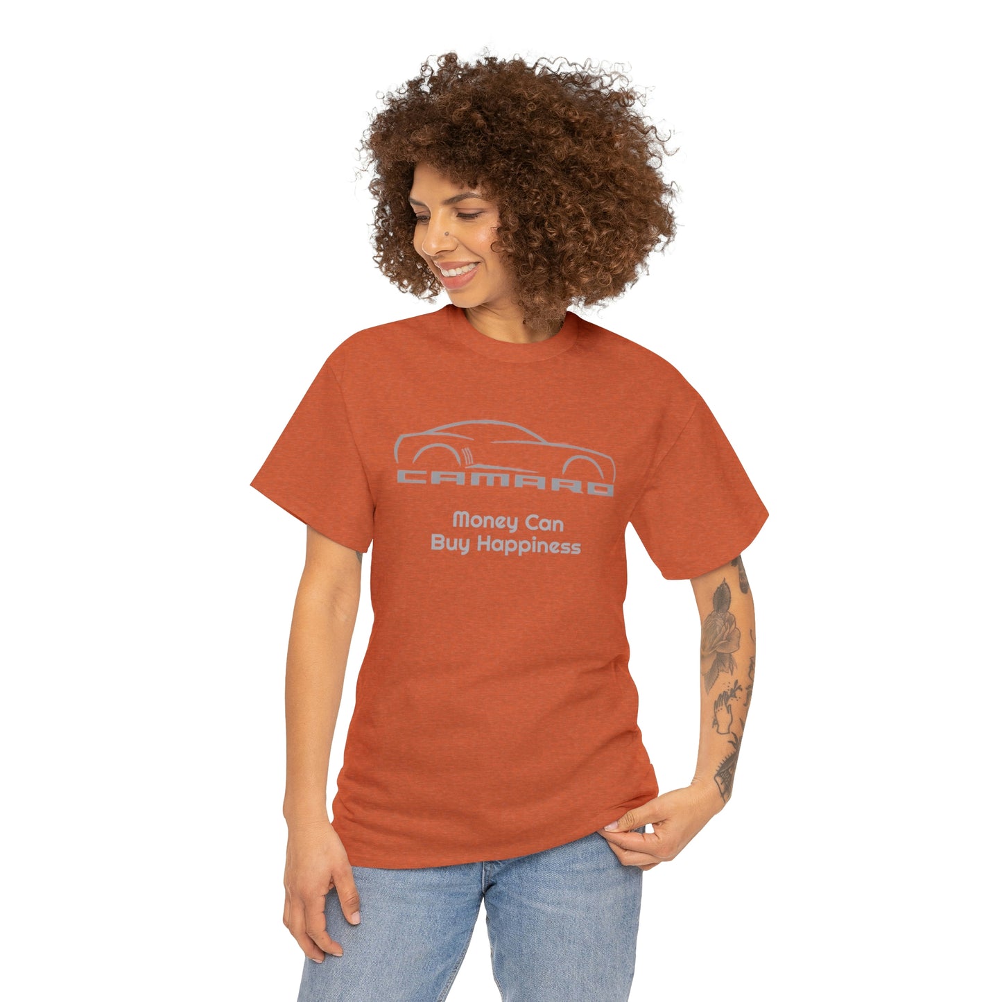 Camaro Money Can Buy Happiness Unisex Heavy Cotton Tee