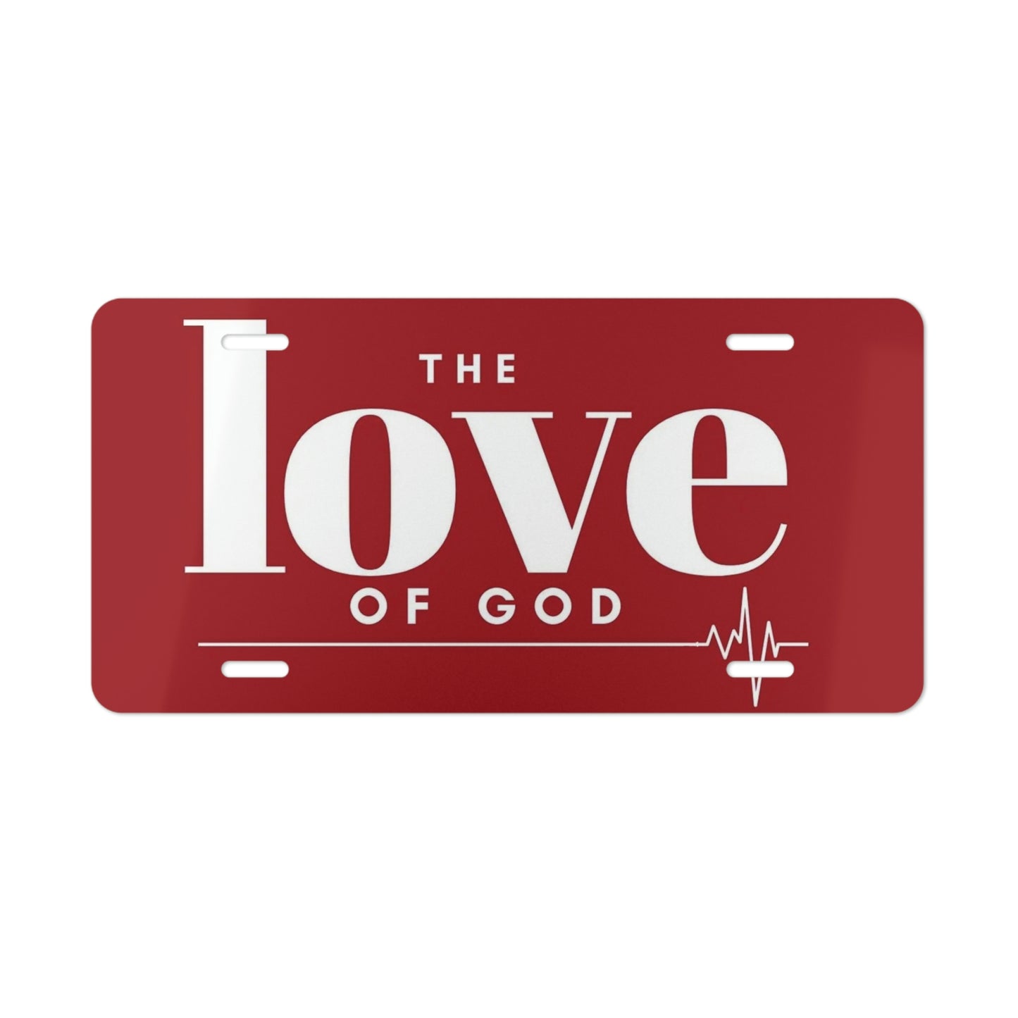The Love of God Vanity License Plate