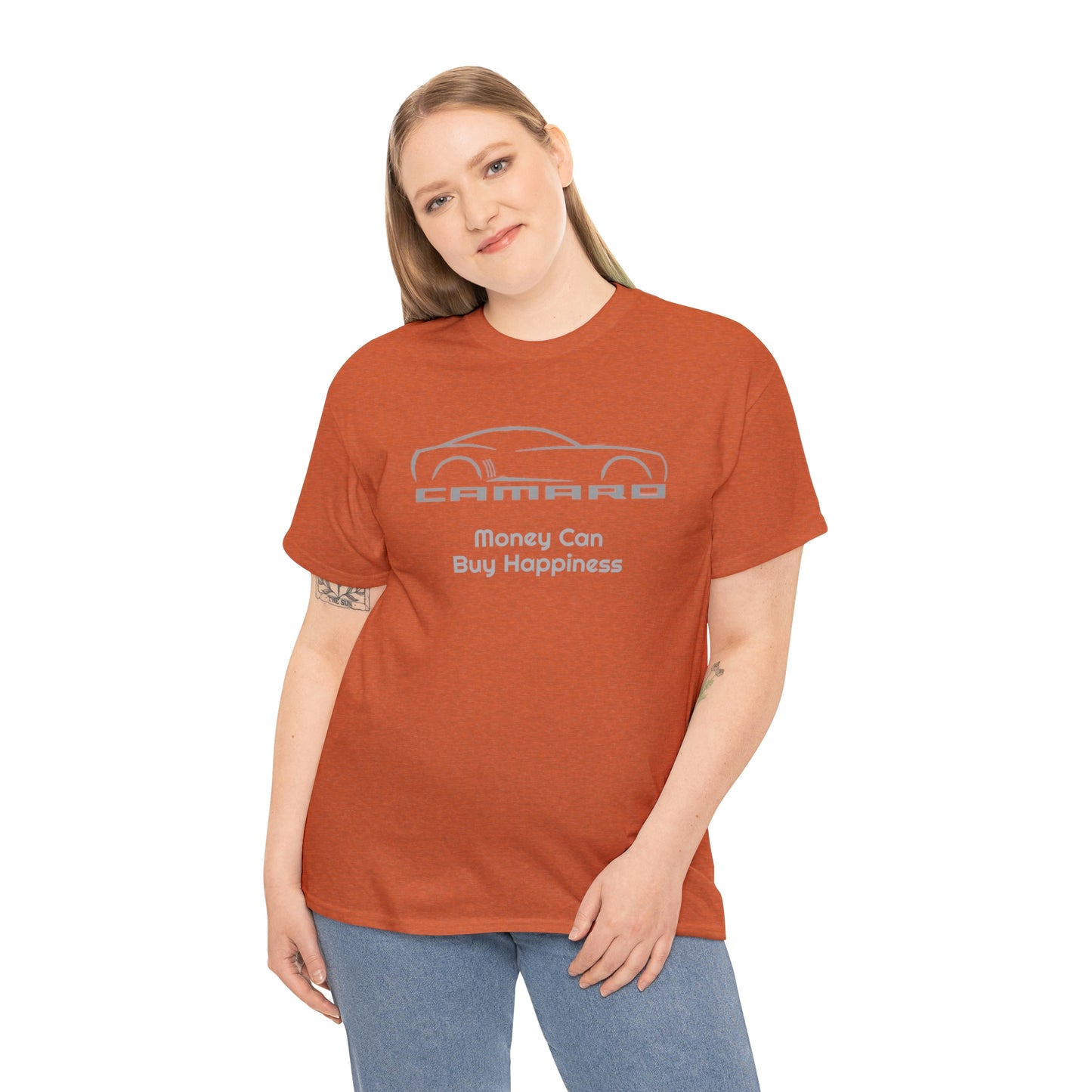 Camaro Money Can Buy Happiness Unisex Heavy Cotton Tee