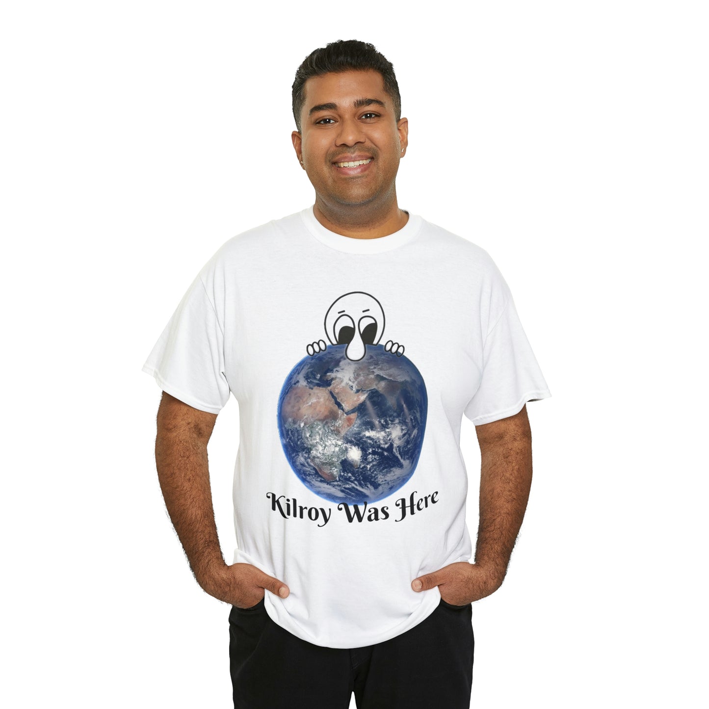 Kilroy Was Here Unisex Heavy Cotton Tee