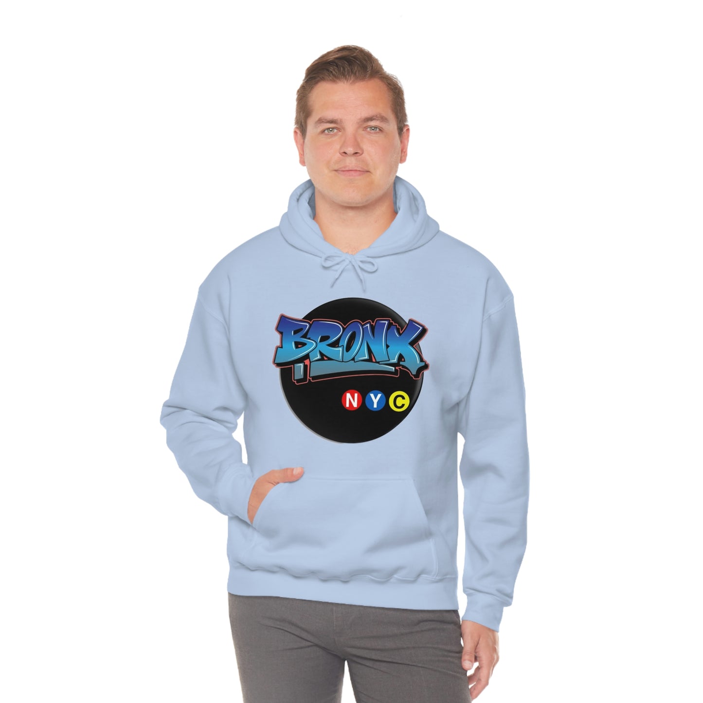 Bronx Graffiti Style Unisex Heavy Blend Hooded Sweatshirt