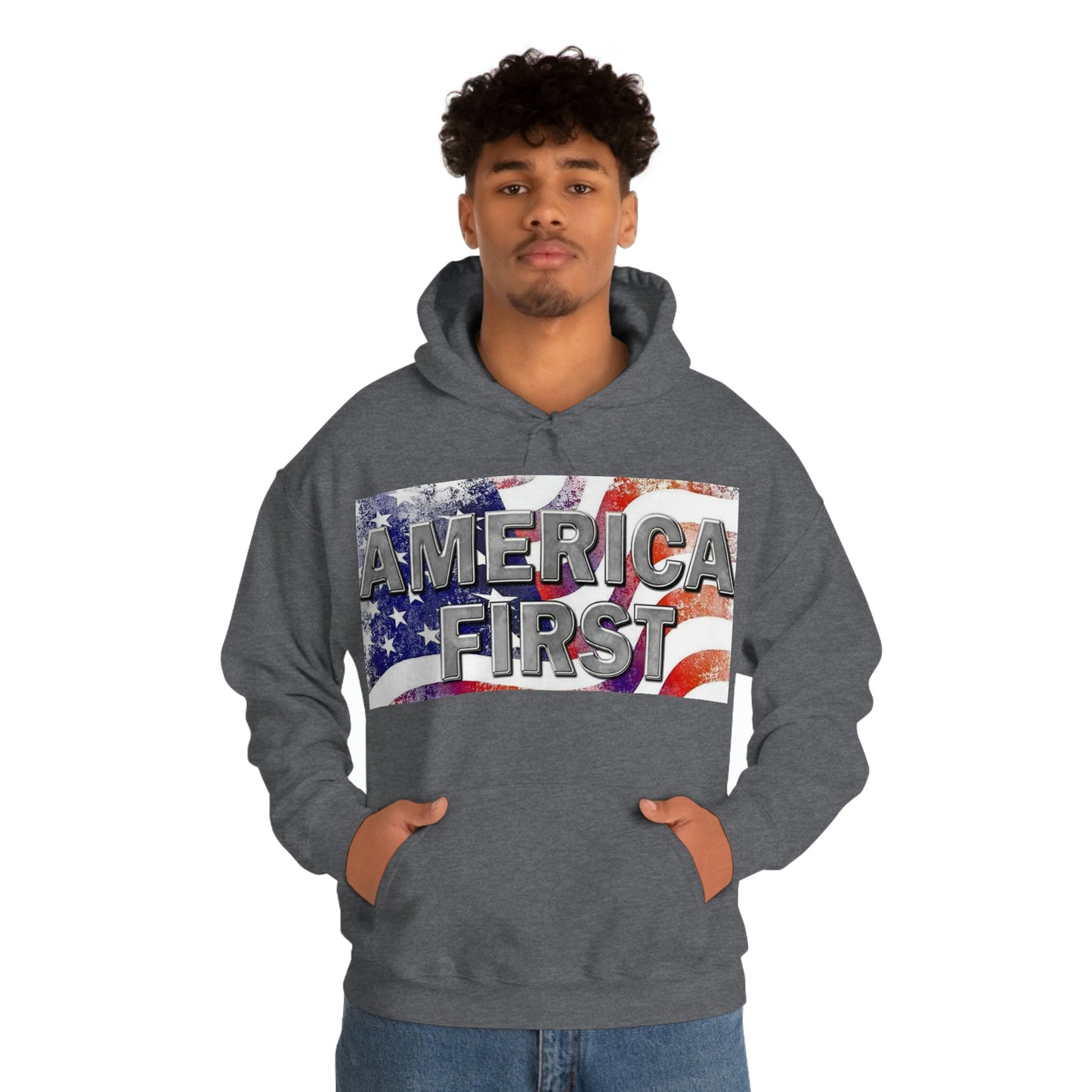 America First Unisex Heavy Blend™ Hooded Sweatshirt