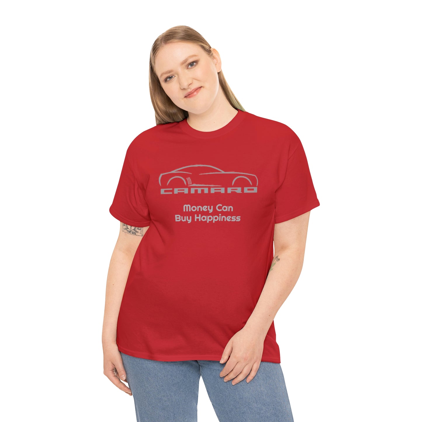 Camaro Money Can Buy Happiness Unisex Heavy Cotton Tee