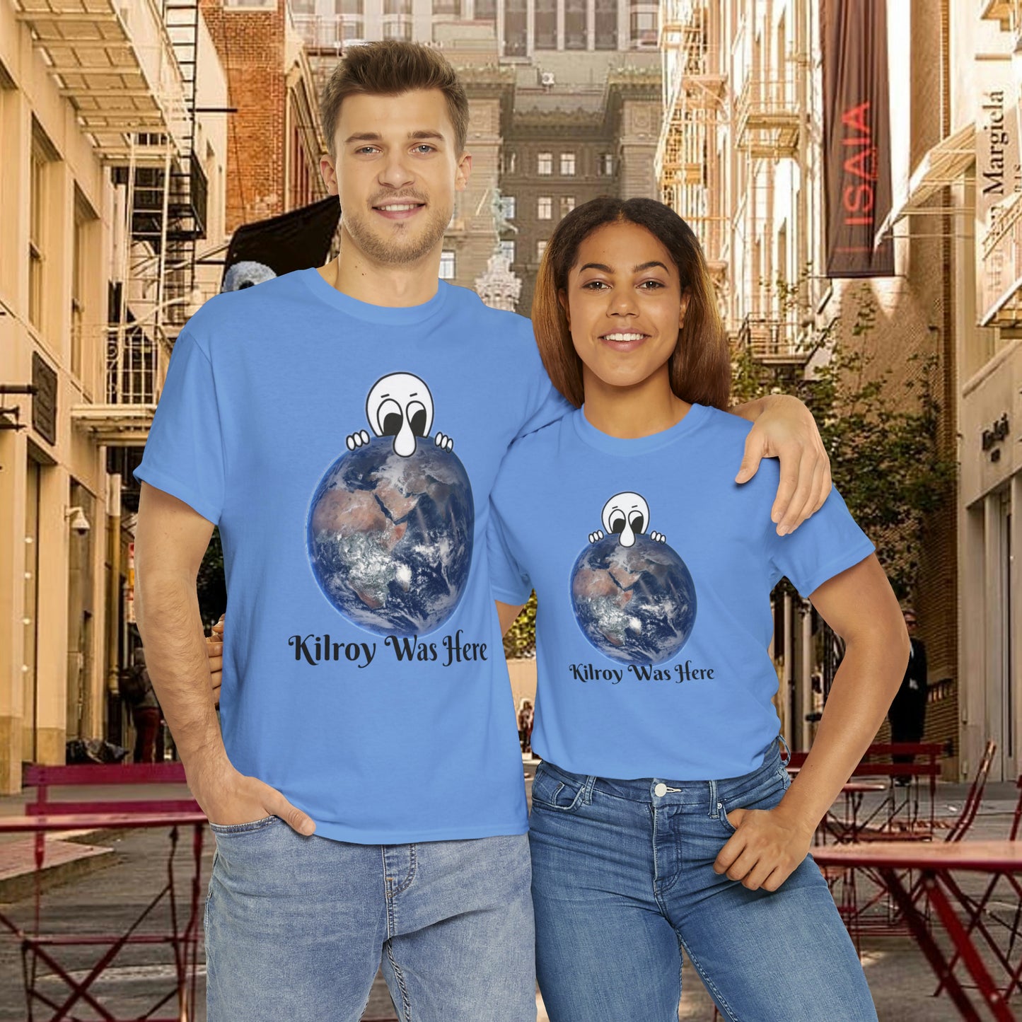 Kilroy Was Here Unisex Heavy Cotton Tee