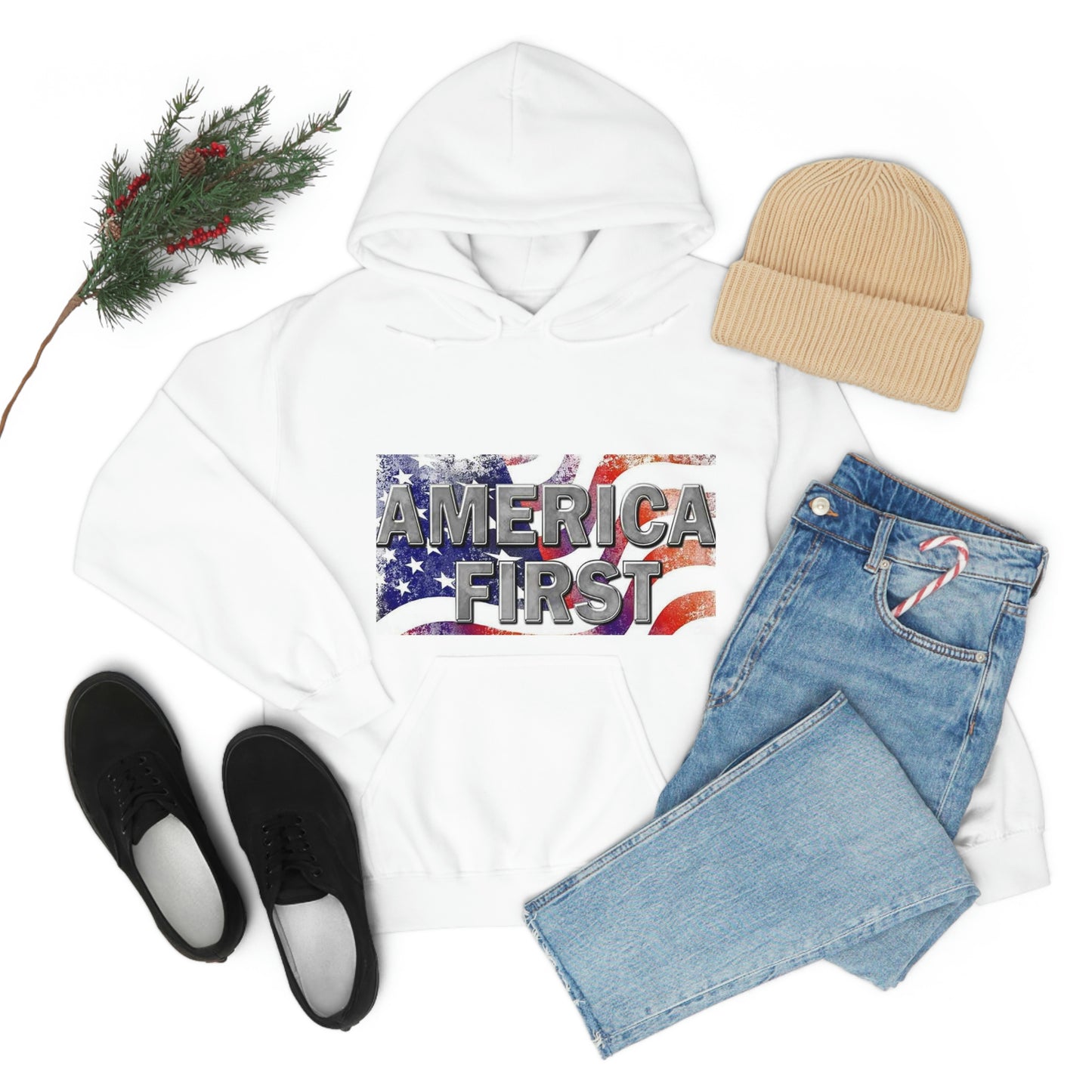 America First Unisex Heavy Blend™ Hooded Sweatshirt